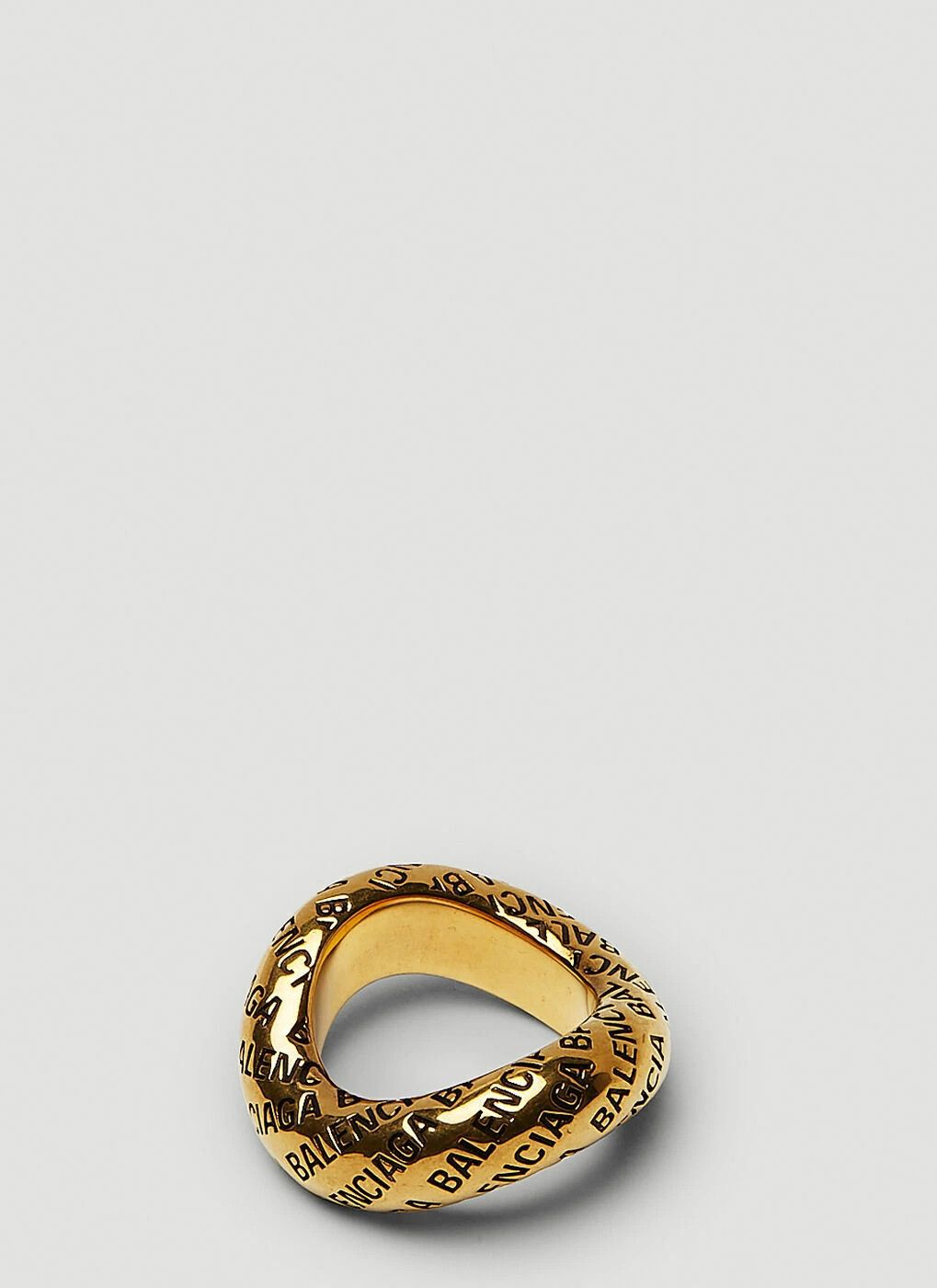 Balenciaga o1mt1gz0924 Size: OS / Antique Logo Ring in Gold Size ONE SIZE - 2 Thumbnail