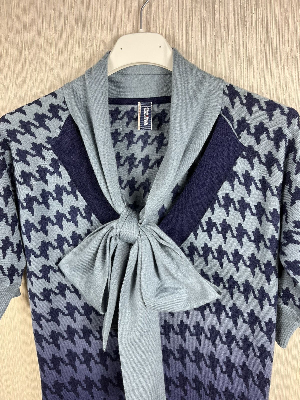 Jean Paul Gaultier × Vintage Jean Paul Gaultier jeans JPG houndstooth cashmere wool dress Size L / US 10 / IT 46 - 9 Thumbnail