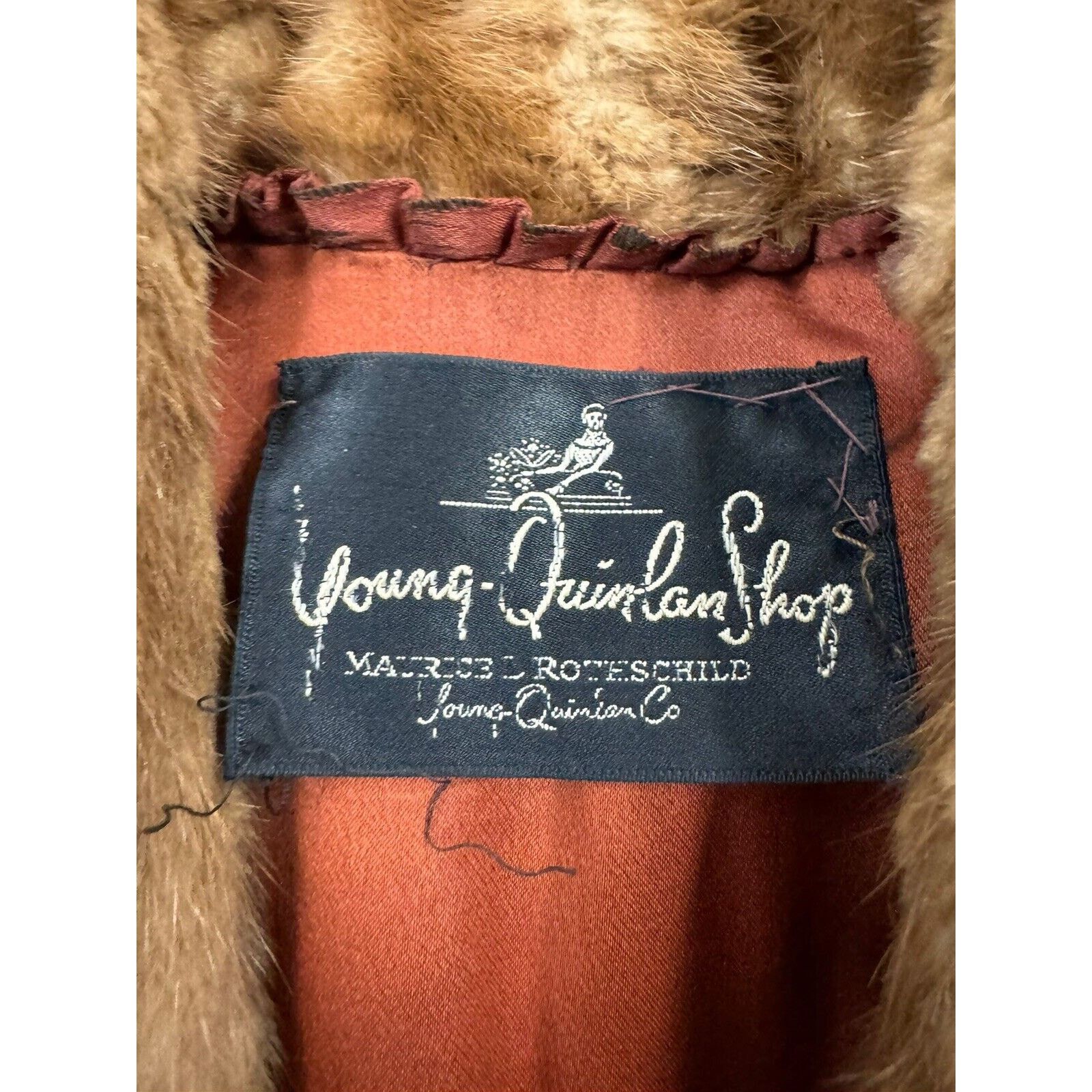 Other True Vintage 1950s Brown Mink Coat Winter Mob Boss Women’s M Size M / US 6-8 / IT 42-44 - 4 Thumbnail