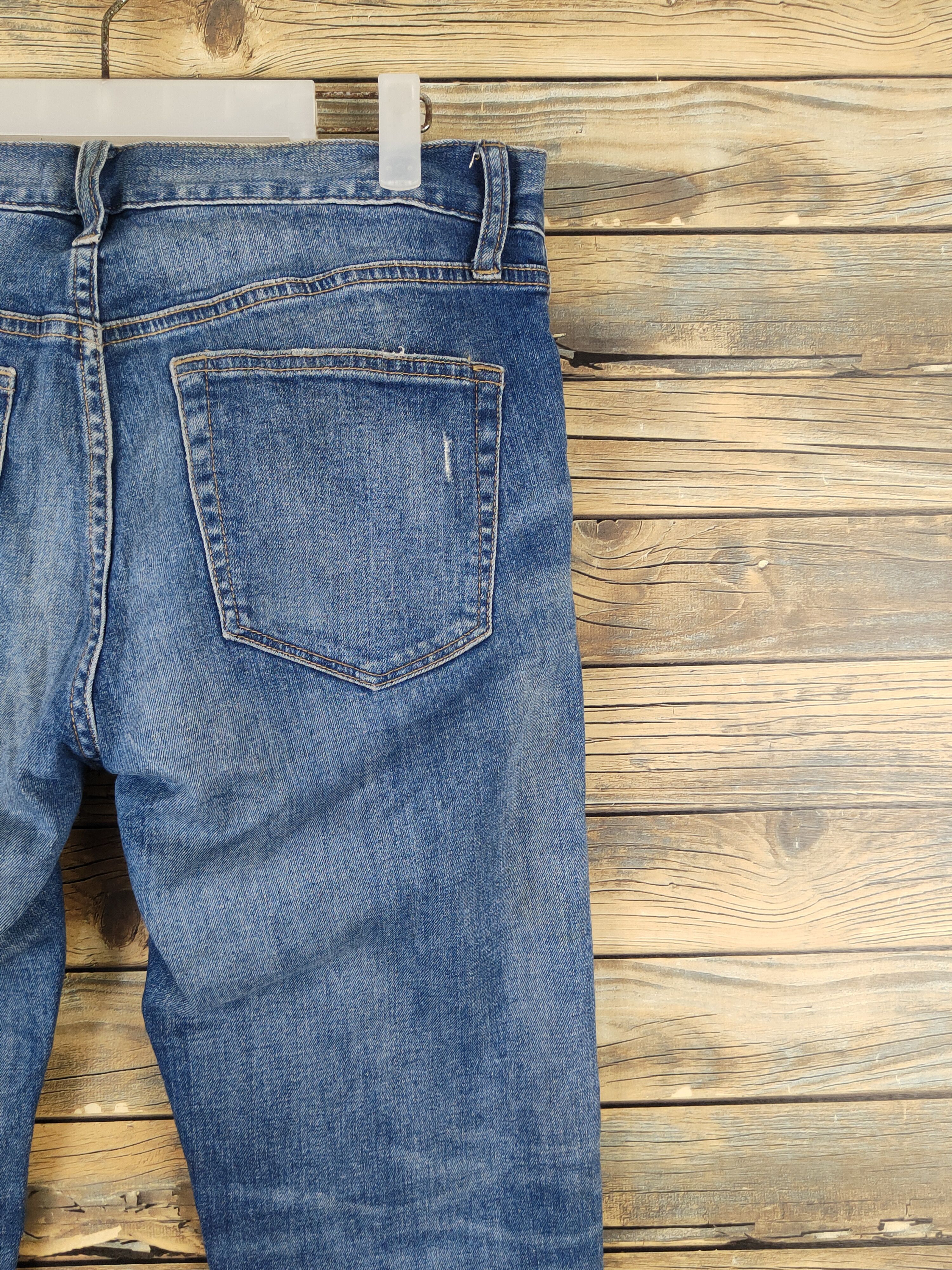 Japanese Brand Uniqlo japan Blue Distressed Ripped Jeans #W1406 Size US 32 / EU 48 - 10 Thumbnail