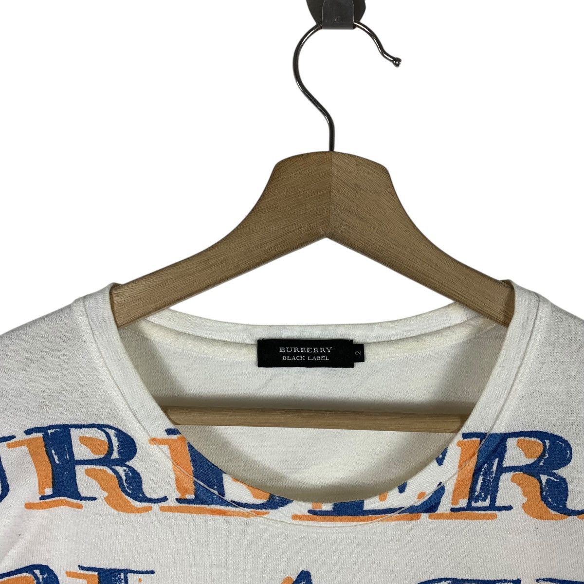 Burberry × Designer BURBERRY BLACK LABEL big spellout printed tee Size US M / EU 48-50 / 2 - 8 Thumbnail