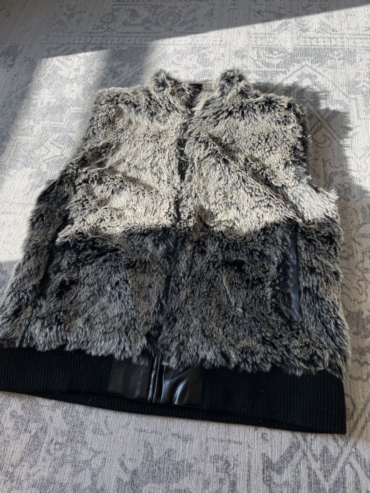 Other Mohair Faux Fur Varsity y2k Hype Boxy Cropped Vest Jacket Size US M / EU 48-50 / 2 - 3 Thumbnail