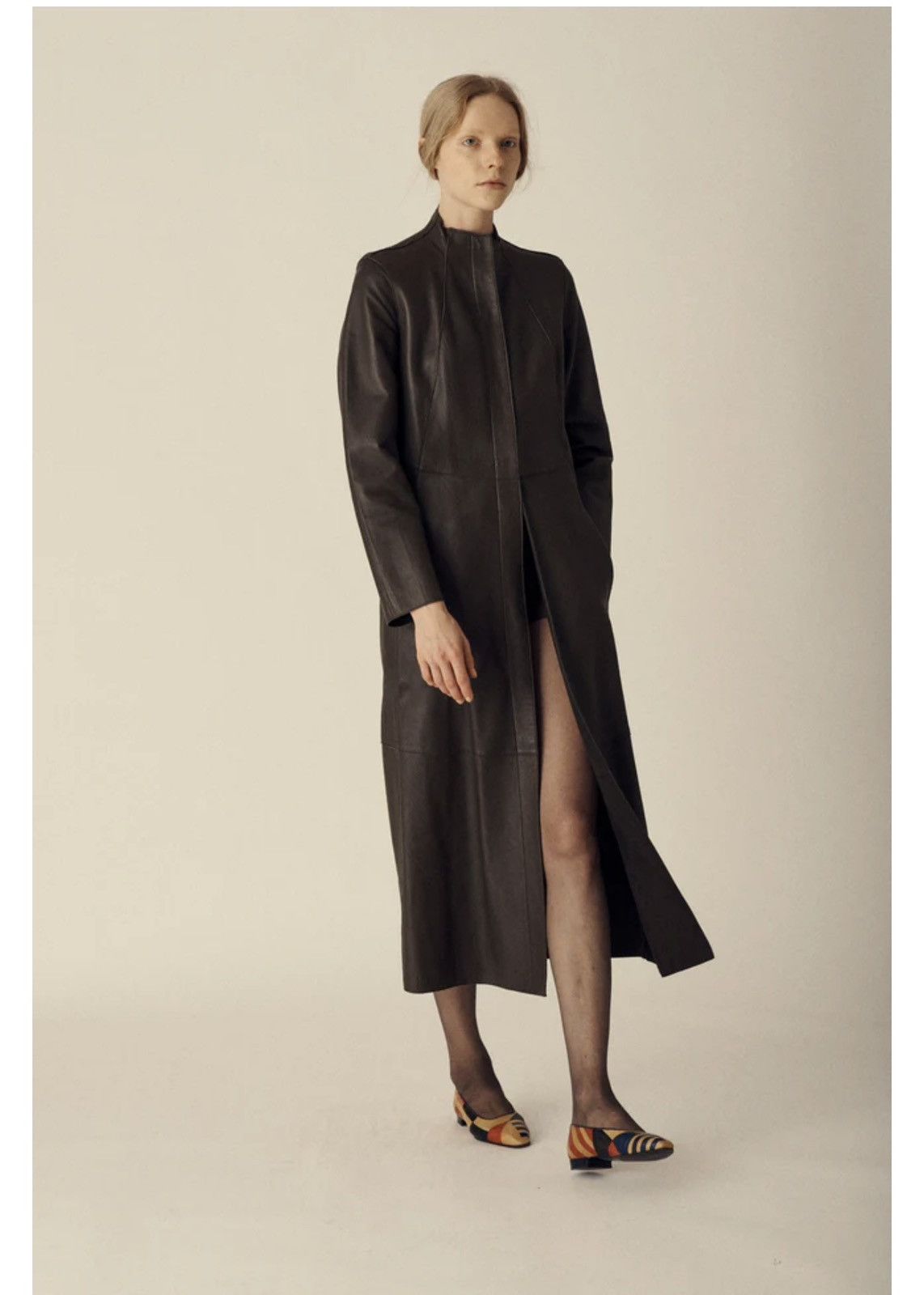 Donna Karan Donna Karan Vintage Leather Coat Size S / US 4 / IT 40 - 4 Thumbnail