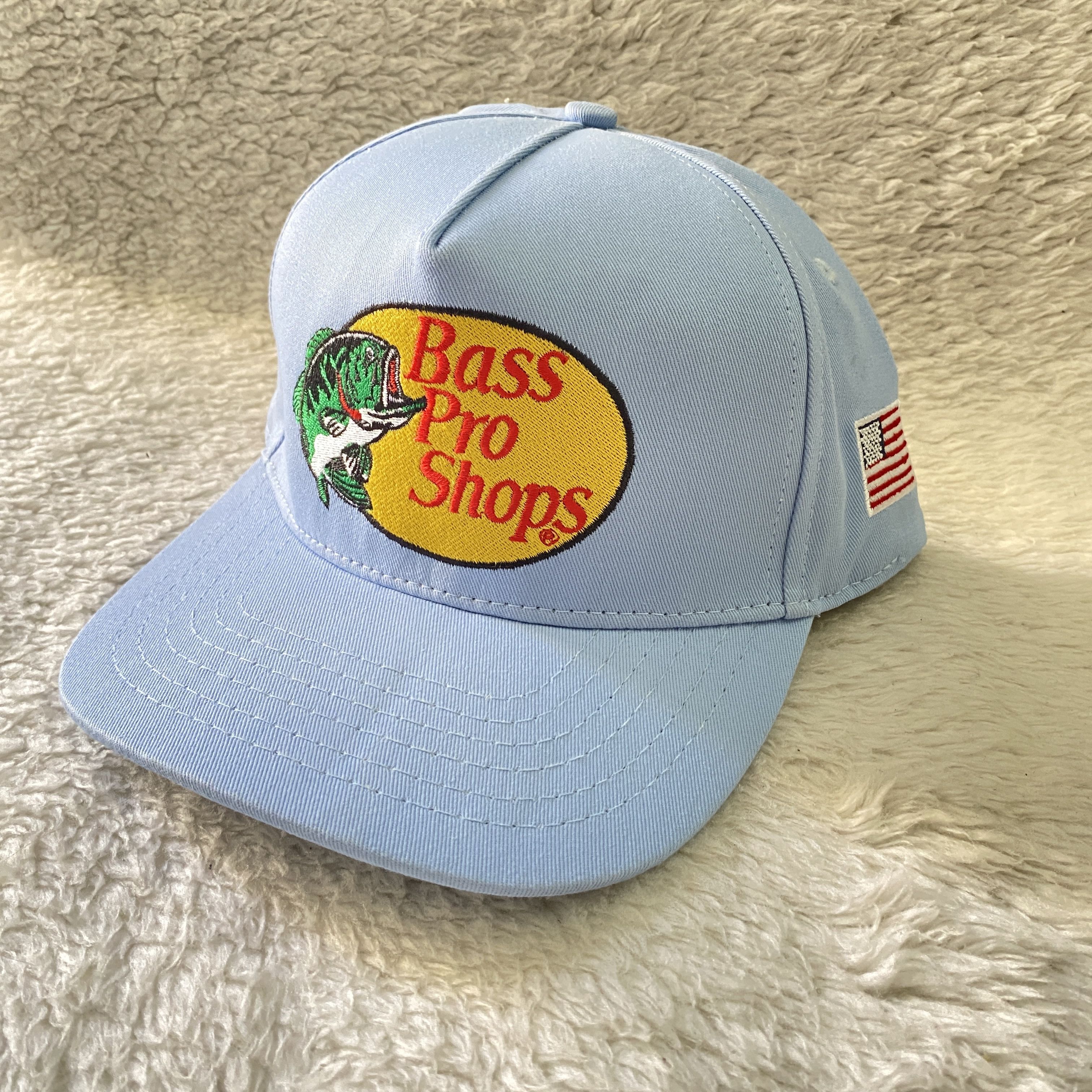 Bass Pro Shops Bass Pro Shops Blue Trucker Hat – Snapback Fishing Cap Size ONE SIZE - 3 Thumbnail