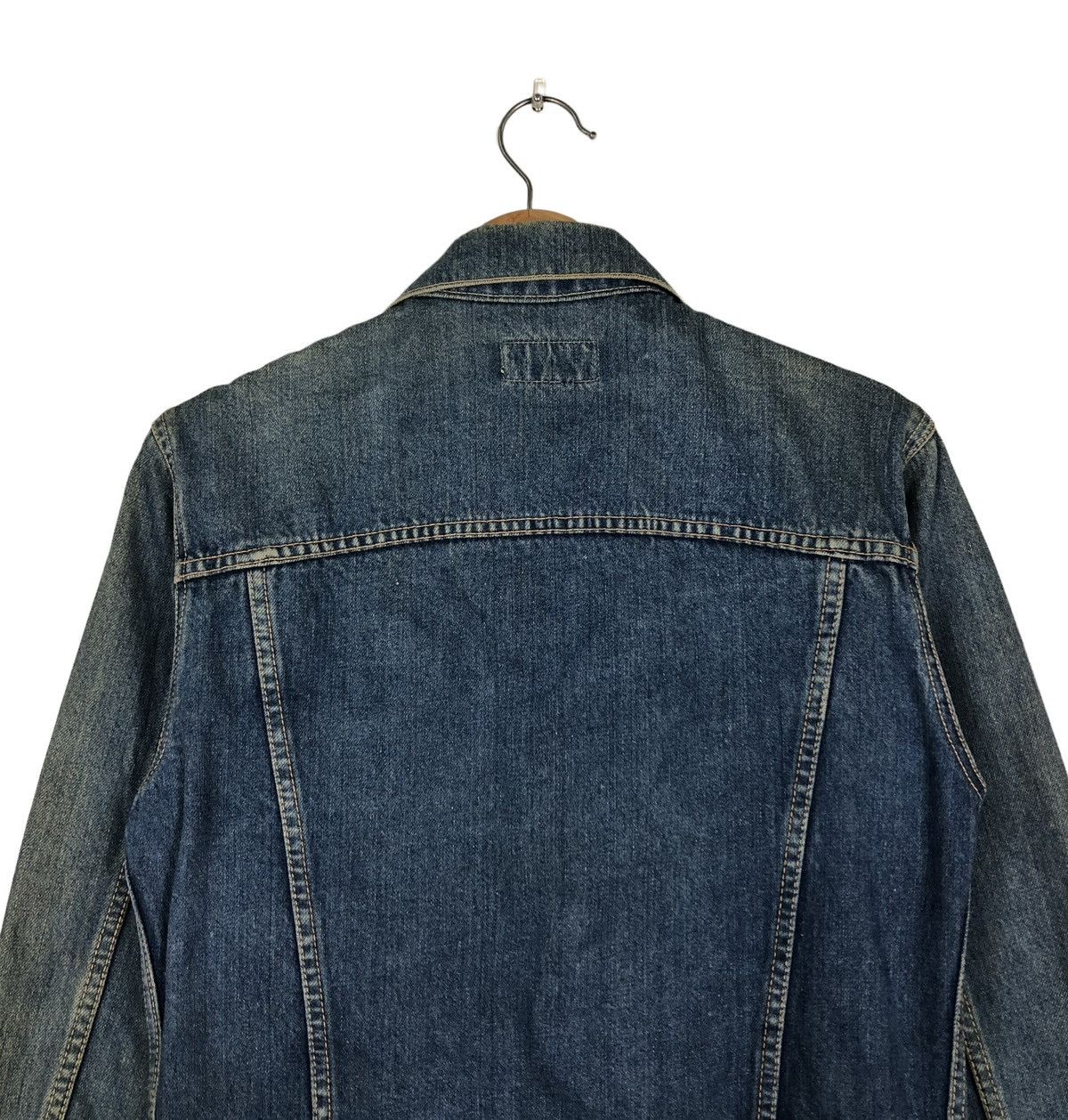 Japanese Brand 🔥VINTAGE CROPPED DENIM TRUCKER JACKET EDWI Size US M / EU 48-50 / 2 - 9 Thumbnail