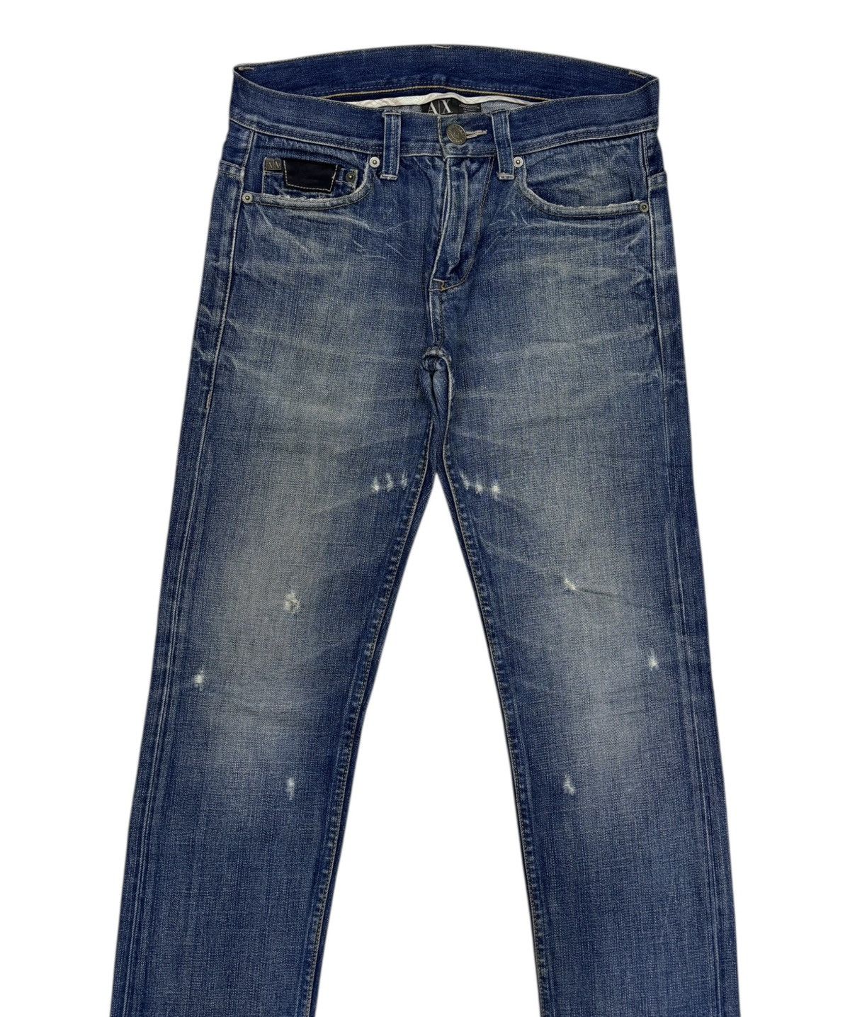 Armani Collezioni Armani Exchange Straight Leg Slim Fit Denim Jeans Size US 30 / EU 46 - 2 Thumbnail