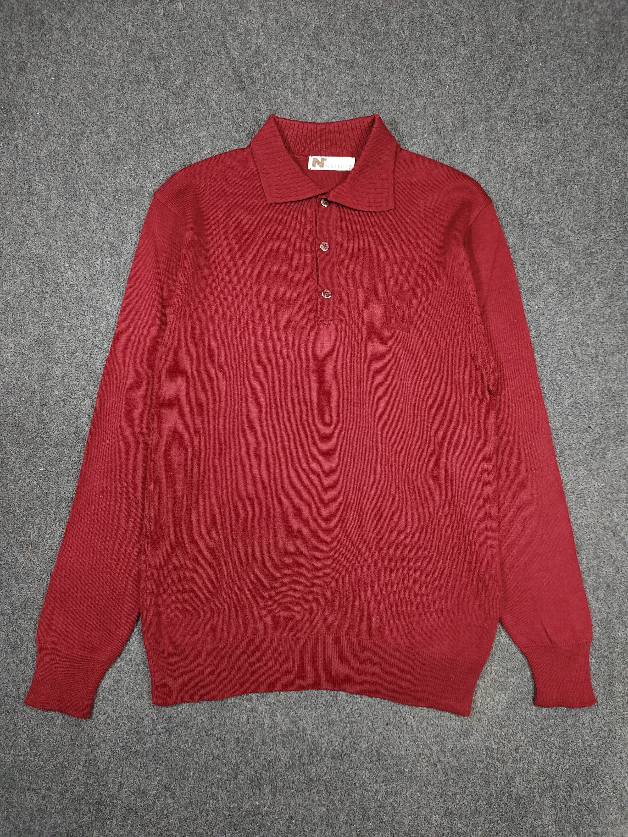 Nina Ricci 💥Vtg 80s Nina Ricci Logo Knitted Polos Size M / US 6-8 / IT 42-44 - 4 Thumbnail