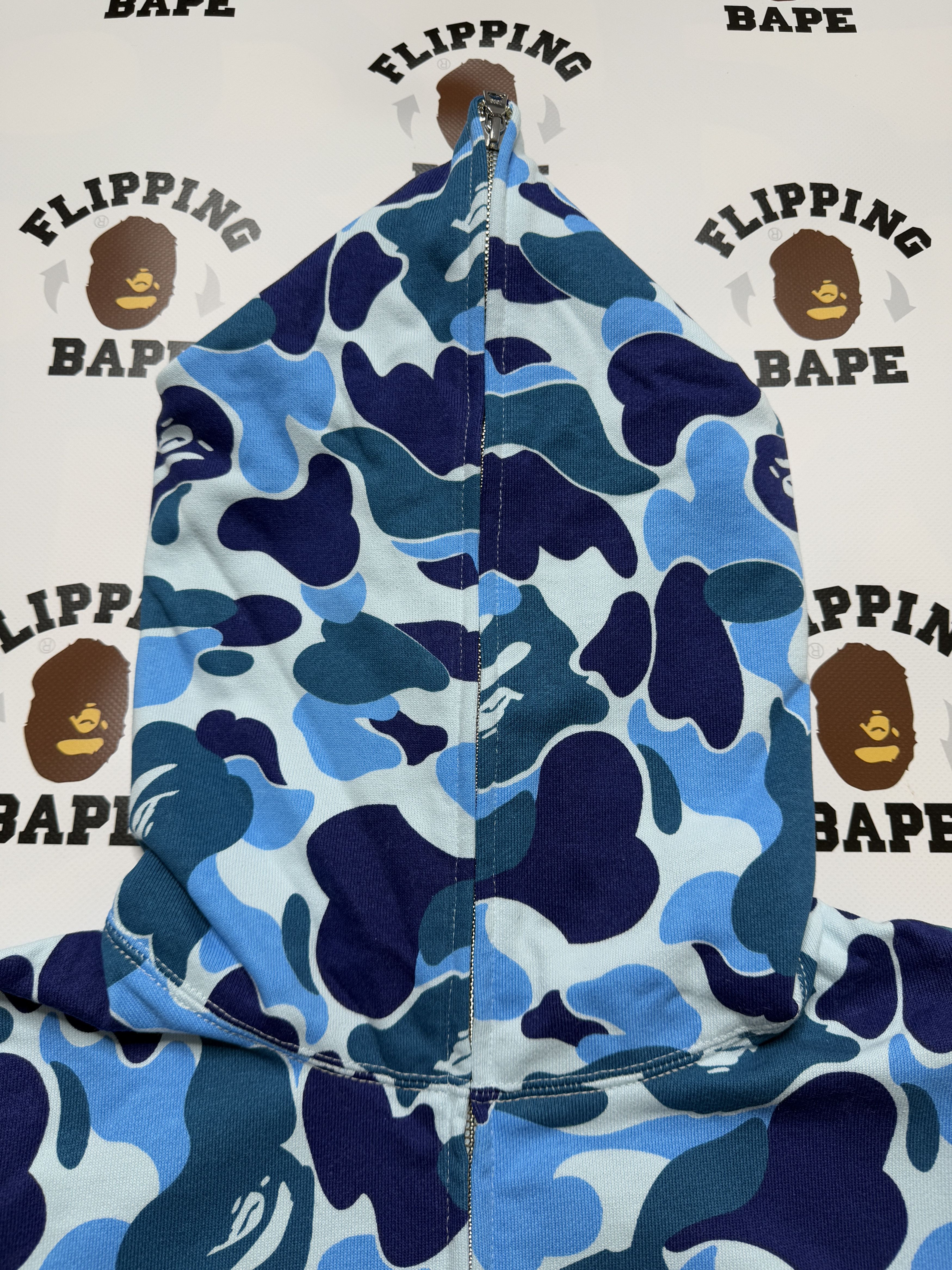 Bape BAPE ABC CAMO LOGO RIB FULL ZIP HOODIE Size US XL / EU 56 / 4 - 3 Thumbnail