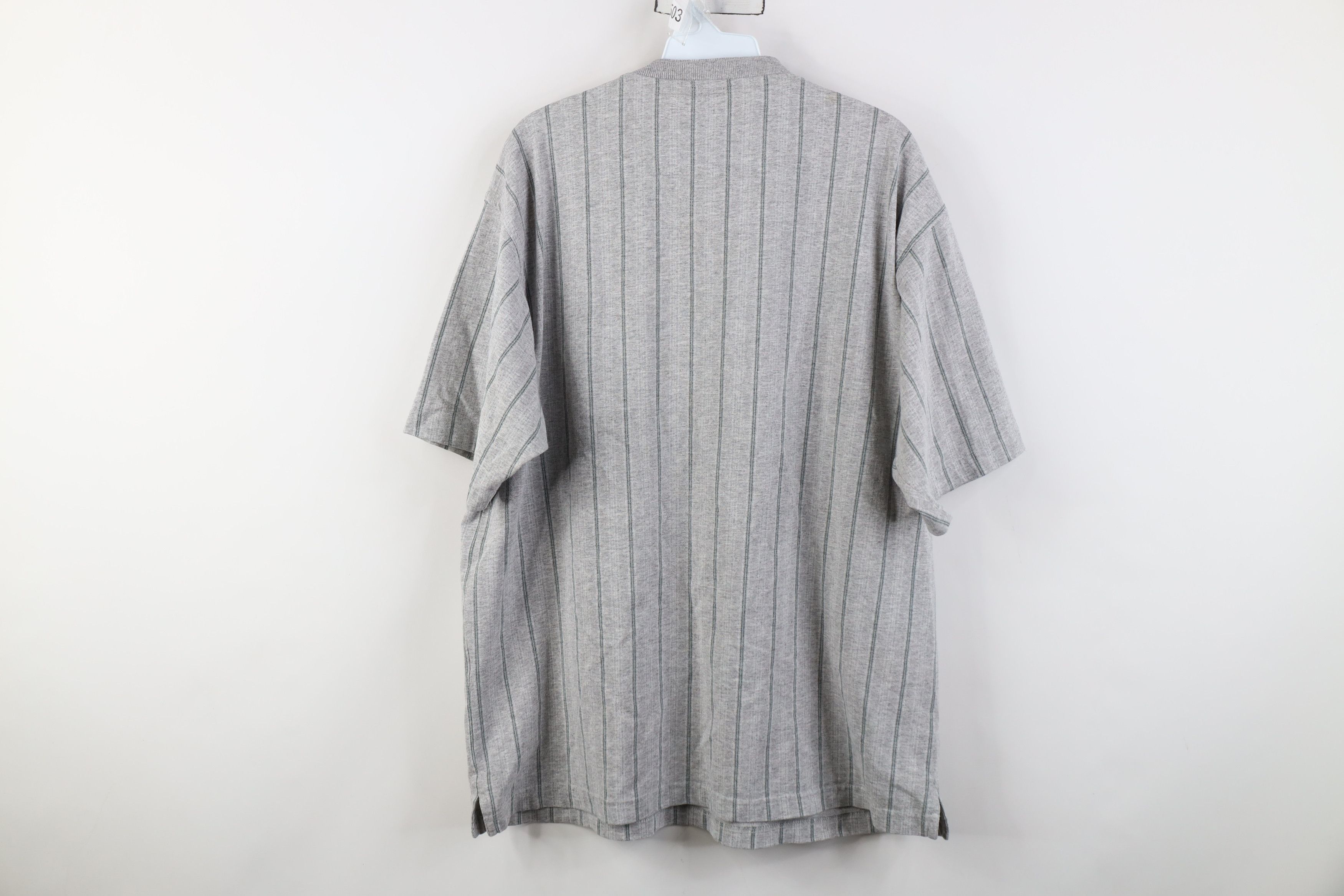 Vintage Vintage 90s Streetwear Baggy Fit Short Sleeve Henley T-Shirt Size US XL / EU 56 / 4 - 10 Thumbnail