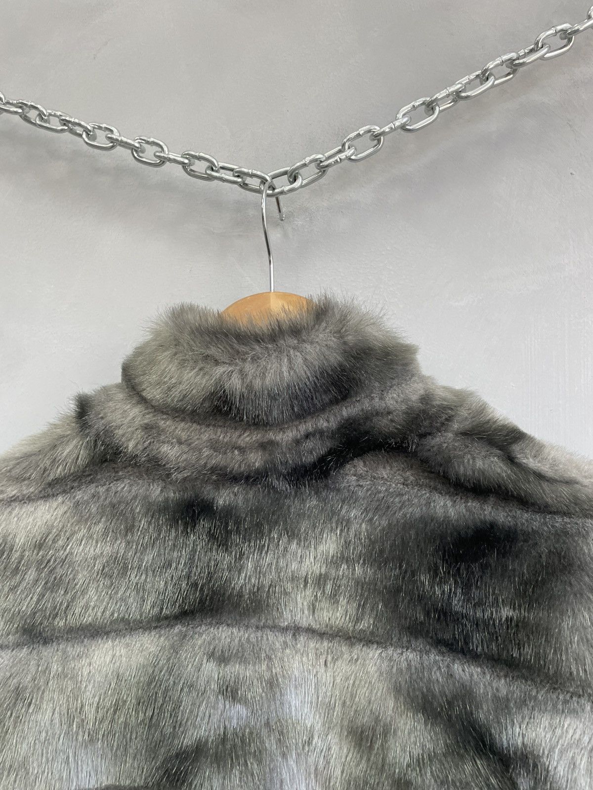 If Six Was Nine Rare fur bomber jacket if six was nine style cropped y2k Size S / US 4 / IT 40 - 11 Thumbnail