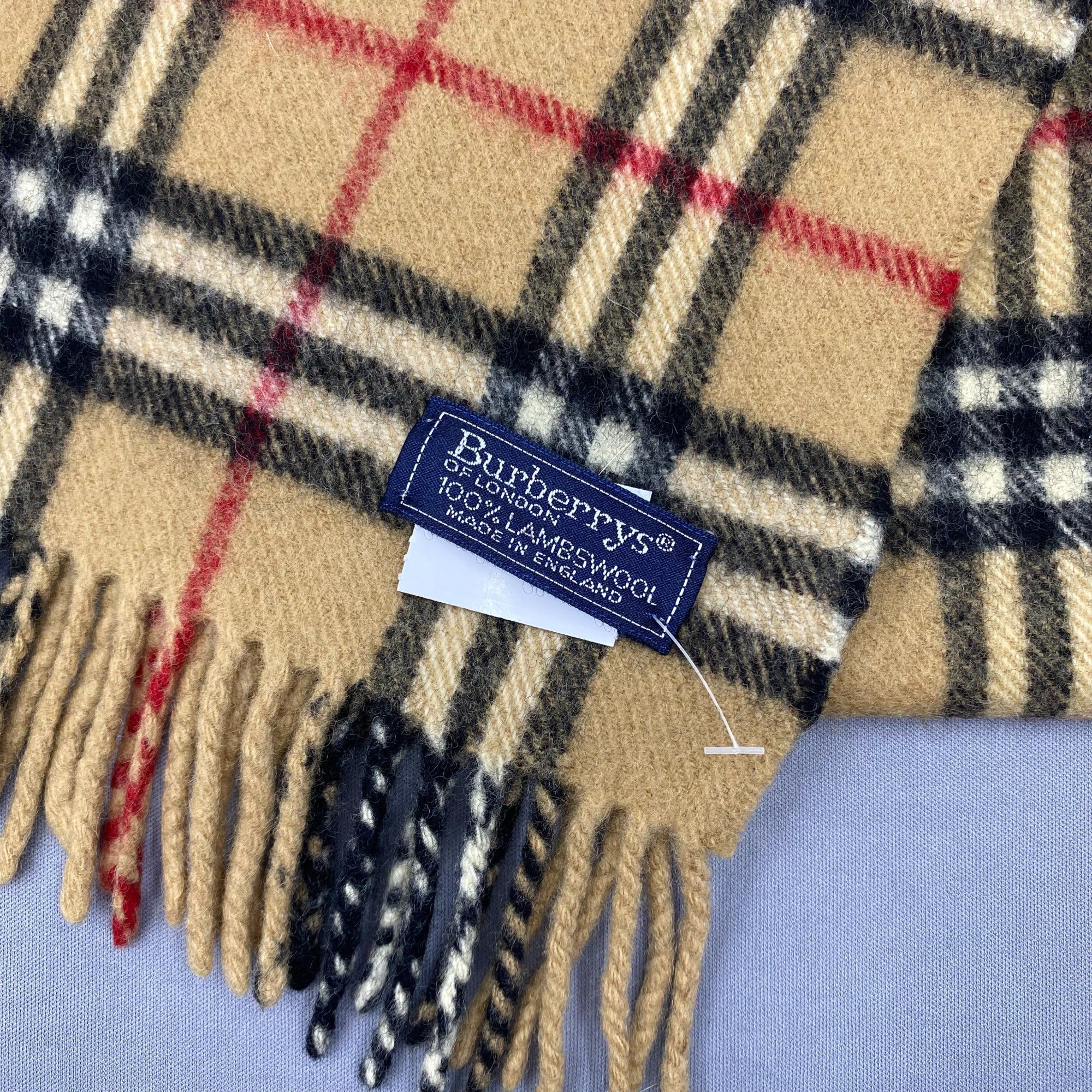 Burberry Vintage Burberry Scarf Muffler Cashmere Winter Scarves Size ONE SIZE - 4 Thumbnail
