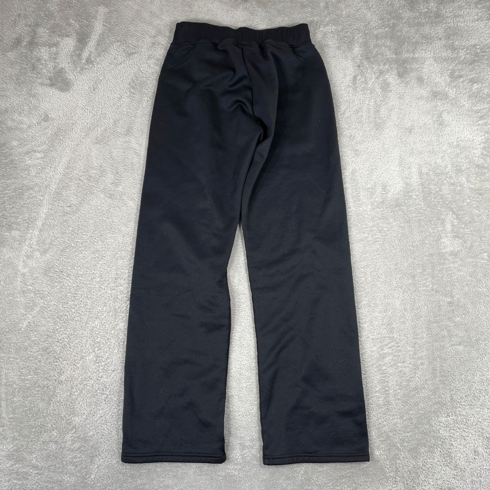Under Armour VINTAGE Under Armour Sweatpants Womens M Black Fleece Joggers Activewear Gym Size 42" / US 20 - 2 Thumbnail