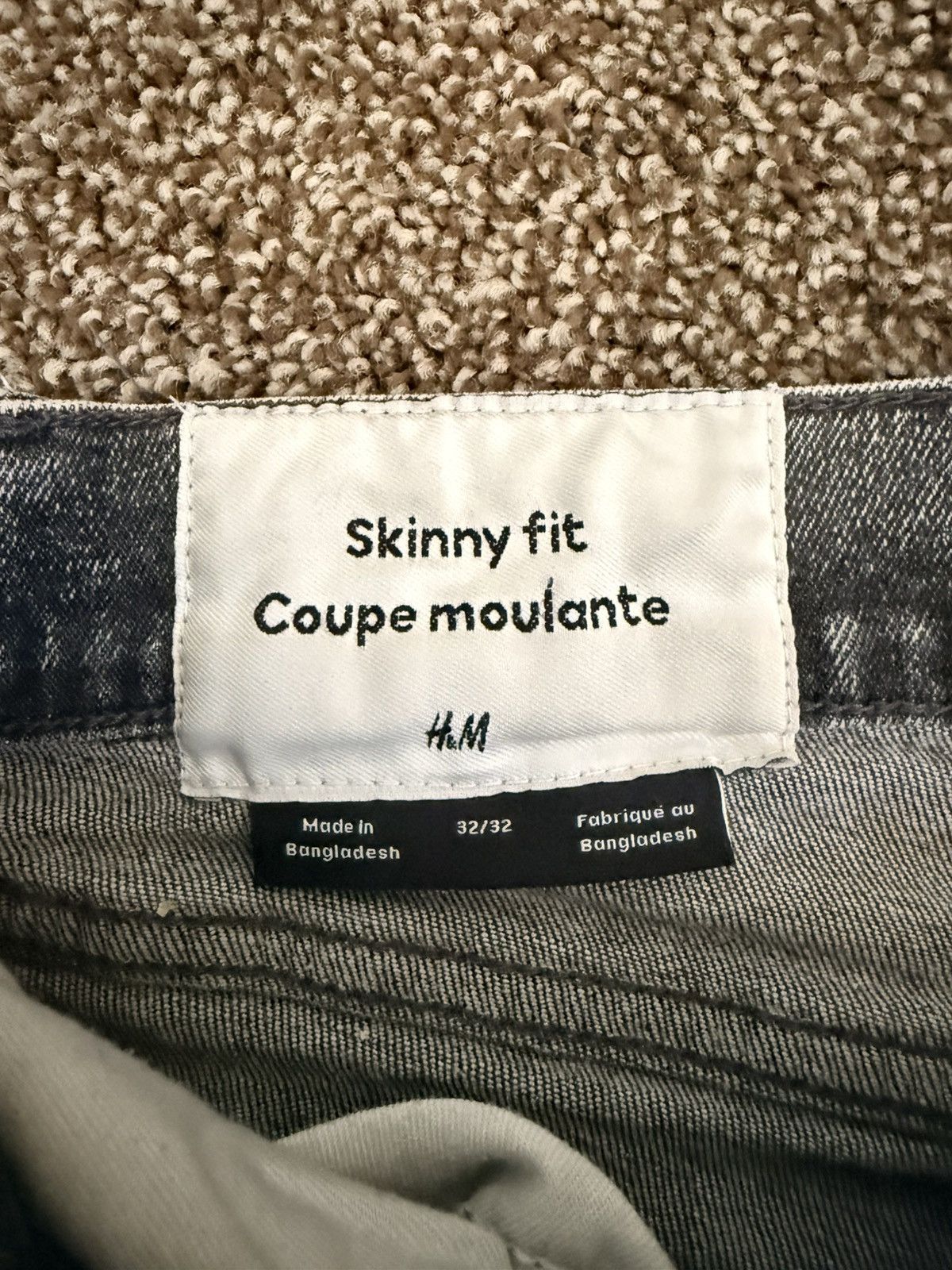 H&M Grey skinny jeans Size US 32 / EU 48 - 3 Thumbnail