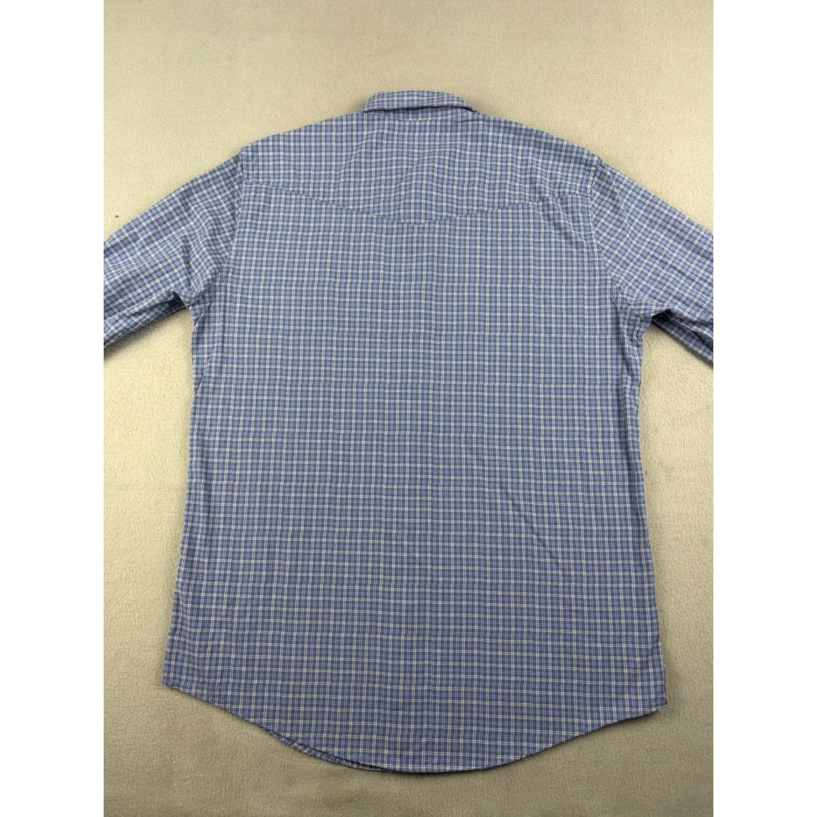 Vintage Criquet Shirt Mens M Blue Plaid Pearl Snap Button Up Corduroy Short Sleeve Casual Preppy Pockets Size US M / EU 48-50 / 2 - 4 Thumbnail