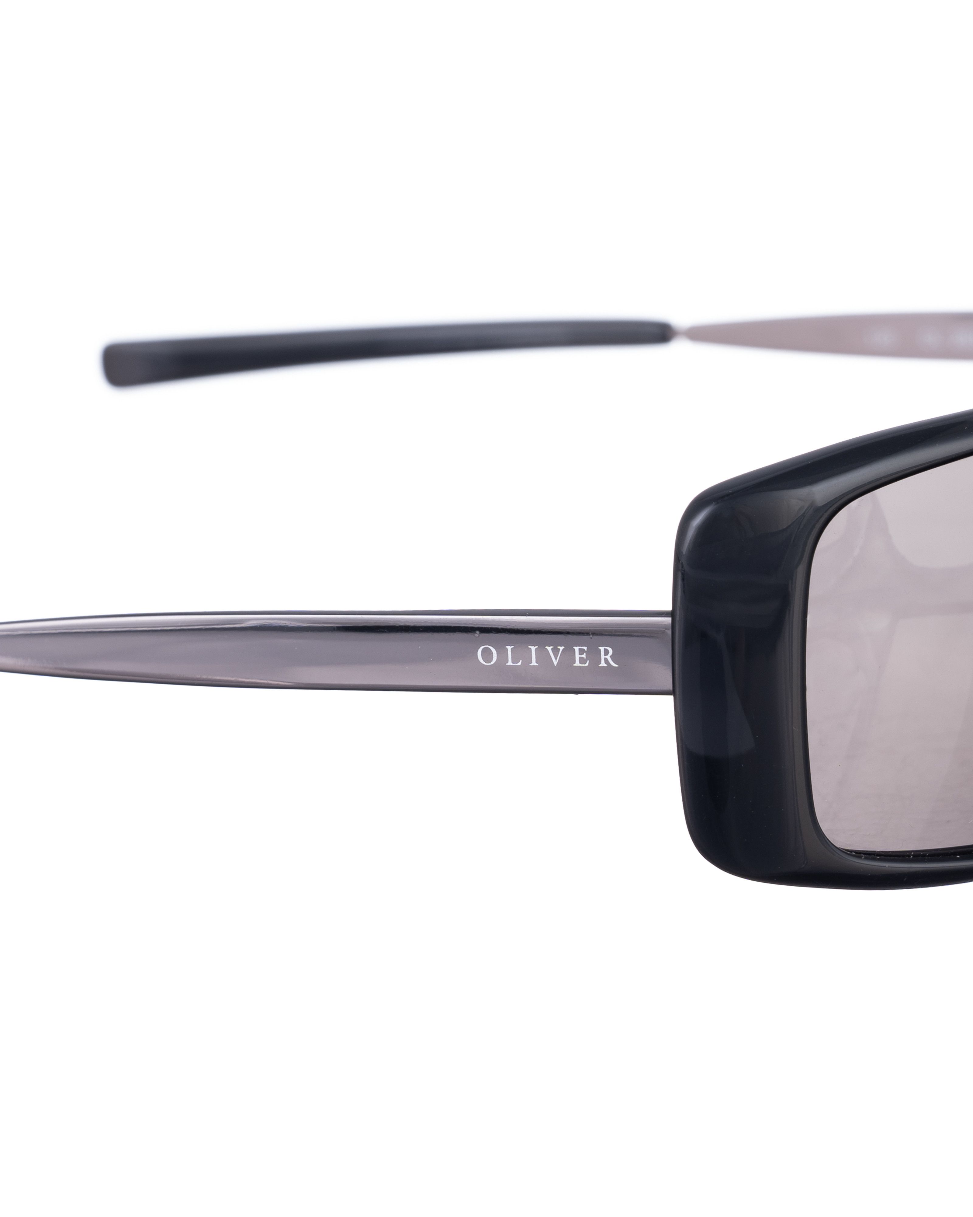 Valentino Oliver by Valentino 90's Rectangle Black Sunglasses Size ONE SIZE - 3 Thumbnail