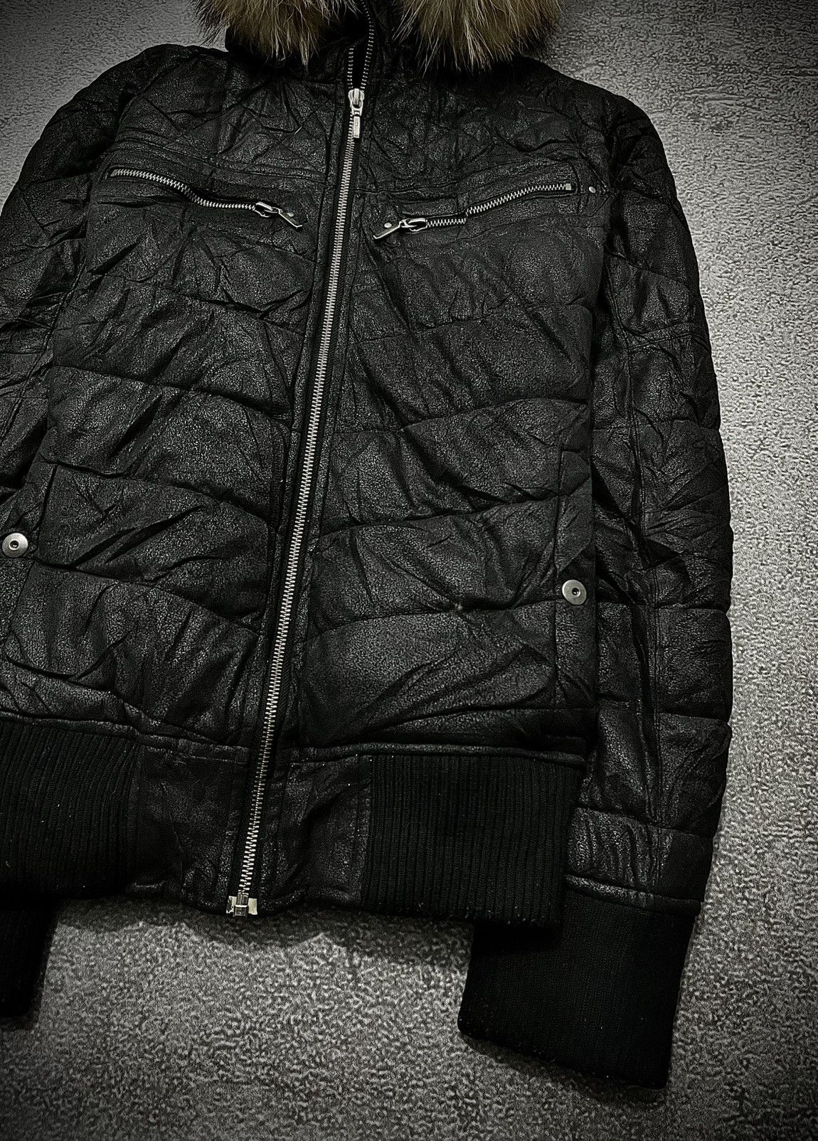 Japanese Brand 2000s Roushatte Bondage Punk Zip Fur Jacket Size US M / EU 48-50 / 2 - 4 Thumbnail