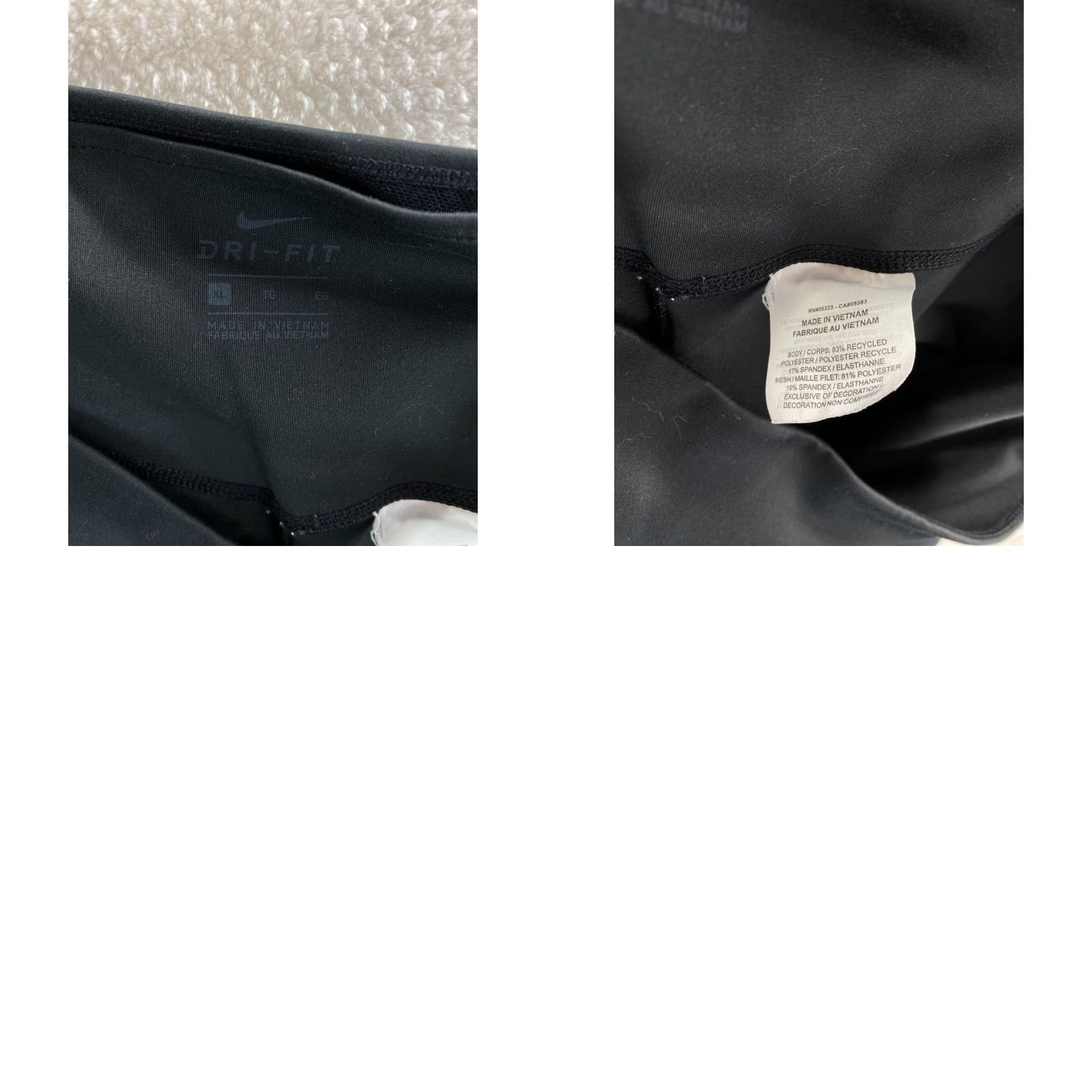 Nike Nike Dri-Fit Womens XL Black Leggings Nike Dri-FIT Swoosh Leggings Womens XL Black Size 40" / US 18 - 8 Thumbnail