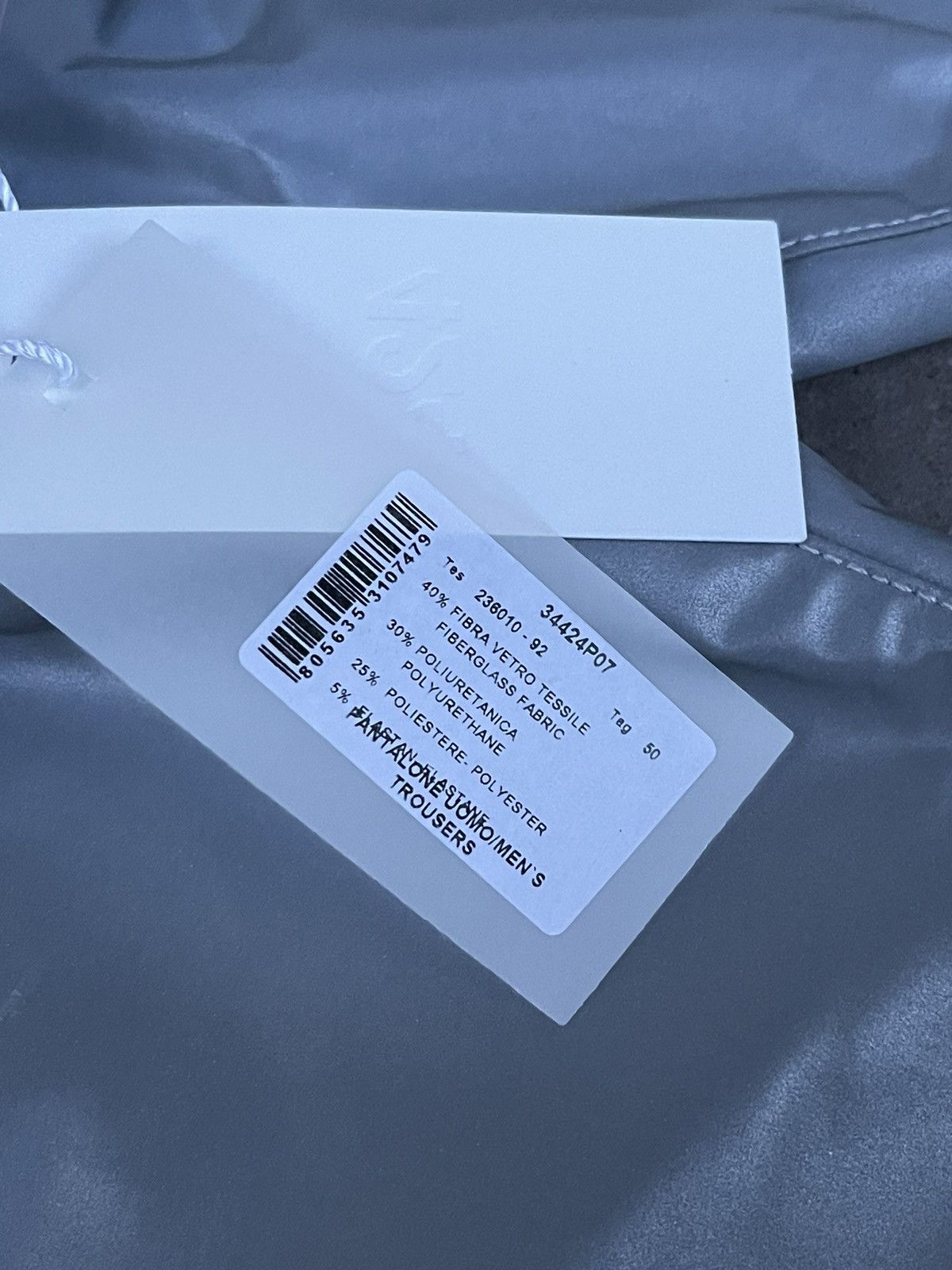 424 !DS! SS23 424 On Fairfax Reflective Grey Metallic Trousers Size US 32 / EU 48 - 23 Thumbnail