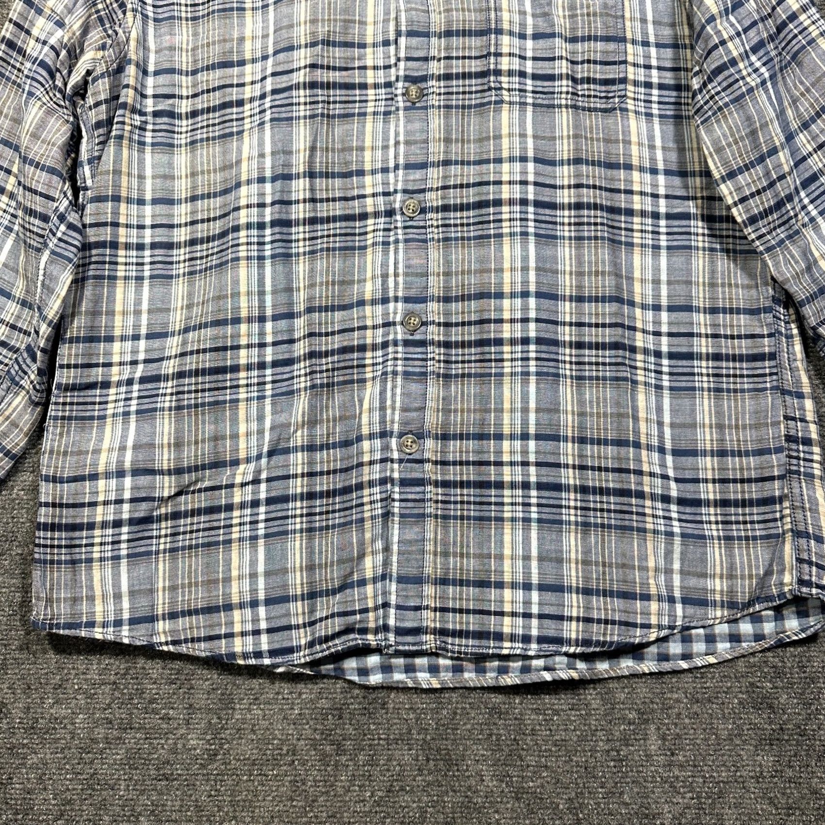 Eddie Bauer Eddie Bauer Shirt Mens L Classic Blue Plaid Cotton Button-Down Pocket Size US L / EU 52-54 / 3 - 2 Thumbnail