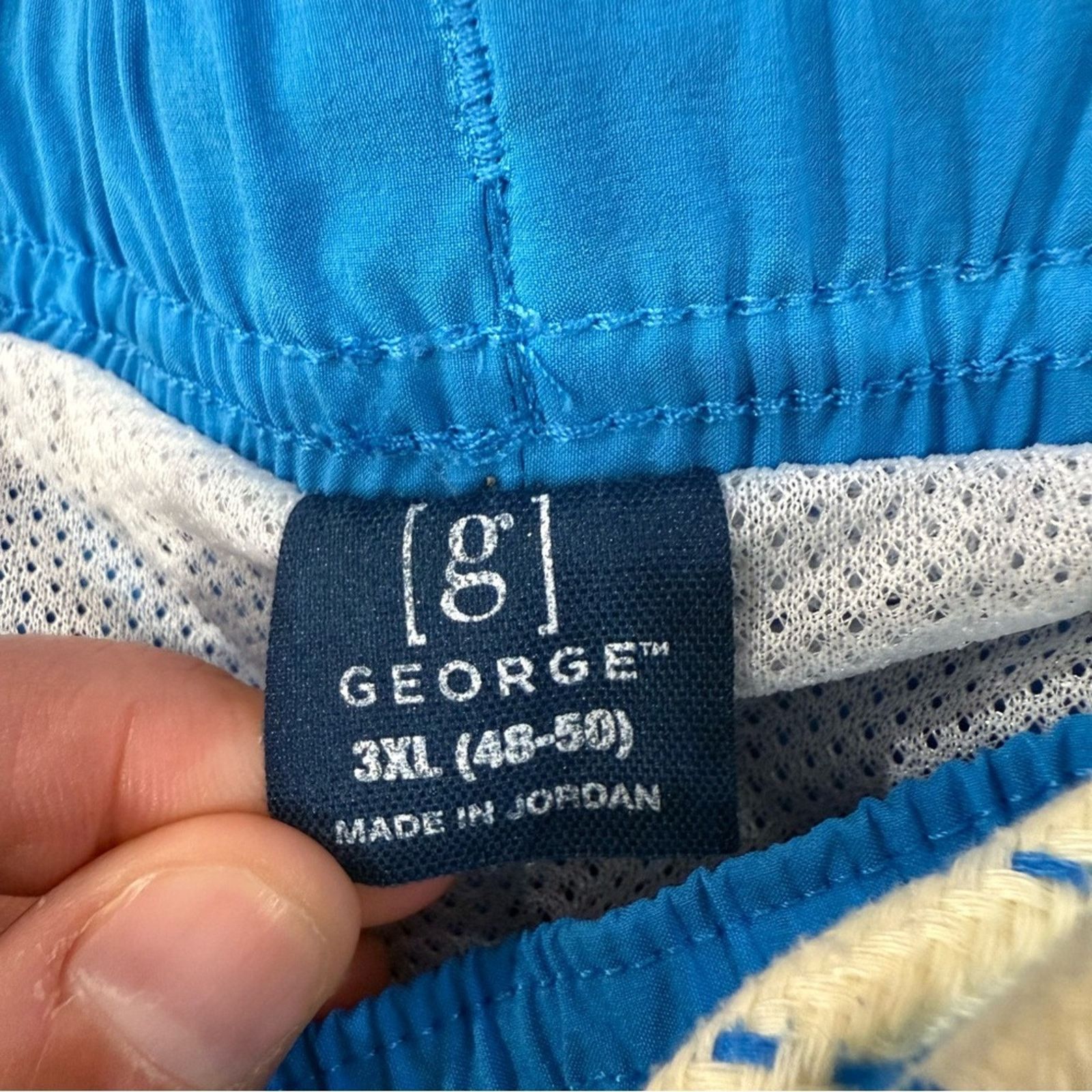 George George Drawstring Swim Trunks Men’s 3XL Vibrant Blue Size US 40 / EU 56 - 4 Thumbnail