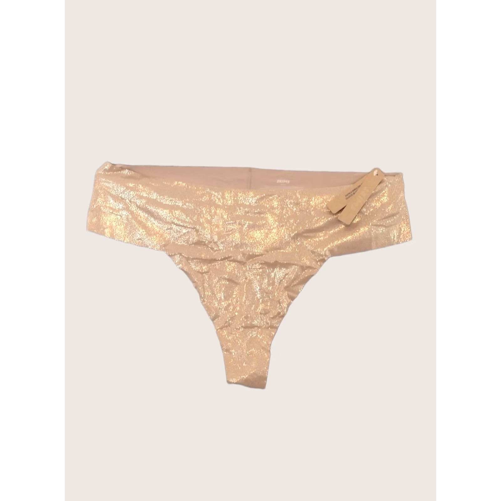 SKIMS SKIMS Free Cut Dipped Thong Panties Sienna Foil 3X PN-THG-1645 Women Panties Thong/String Hipster Beach Opaque Foil Color XS? Size 40" / US 18 - 1 Thumbnail