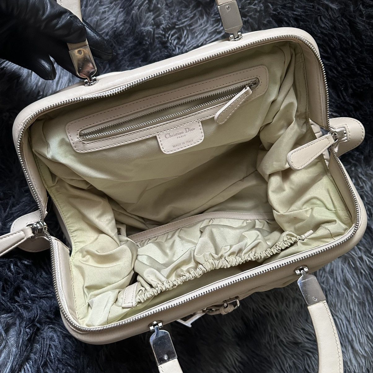 Dior Dior Light Beige Leather Karenina East West Karenina Satchel Size ONE SIZE - 10 Thumbnail