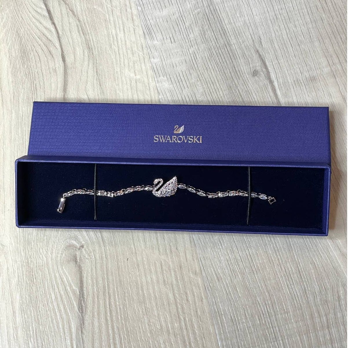 Swarovski Swarovski Swan White Rhodium Bath Bracelet Medium Size ONE SIZE - 2 Thumbnail