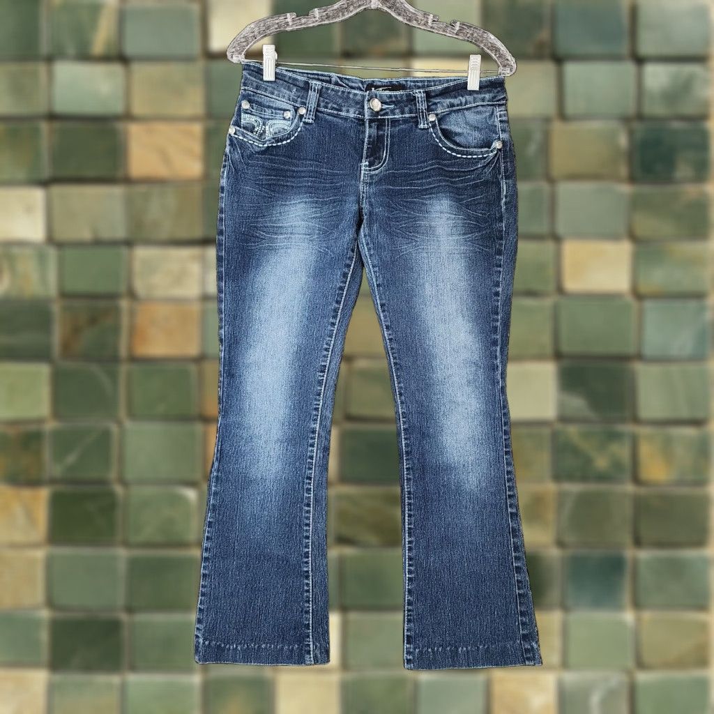 Vintage Klip Womens Bootcut Blue Jeans Size 7 Size 28" / US 6 / IT 42 - 1 Thumbnail