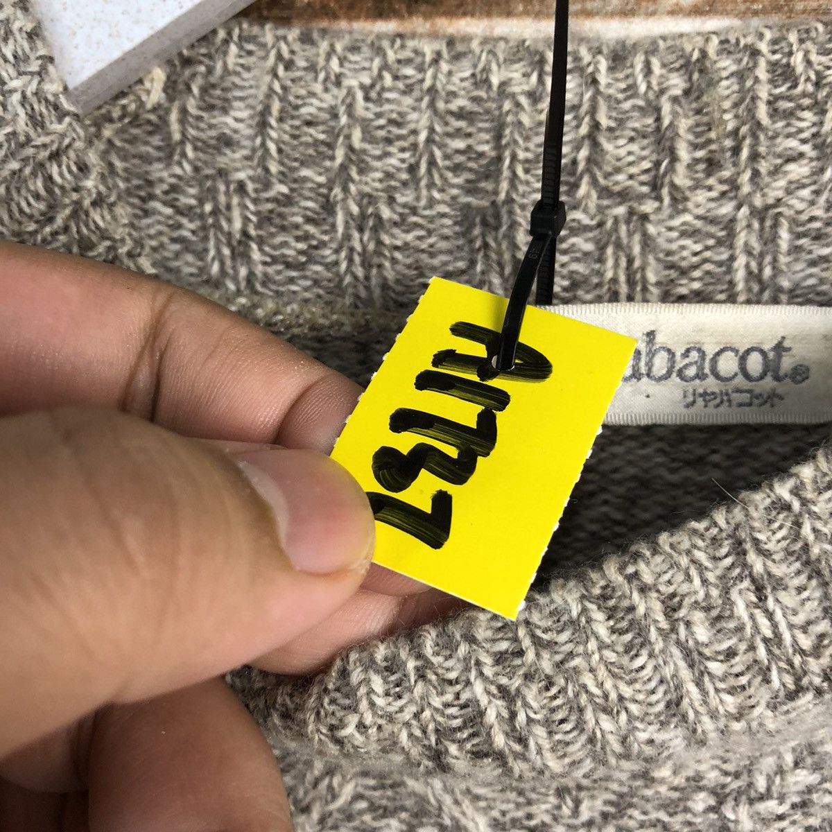 Homespun Knitwear × Japanese Brand Lya Bacot japan vintage Grey Knitwear #A1737 Size S / US 4 / IT 40 - 10 Thumbnail