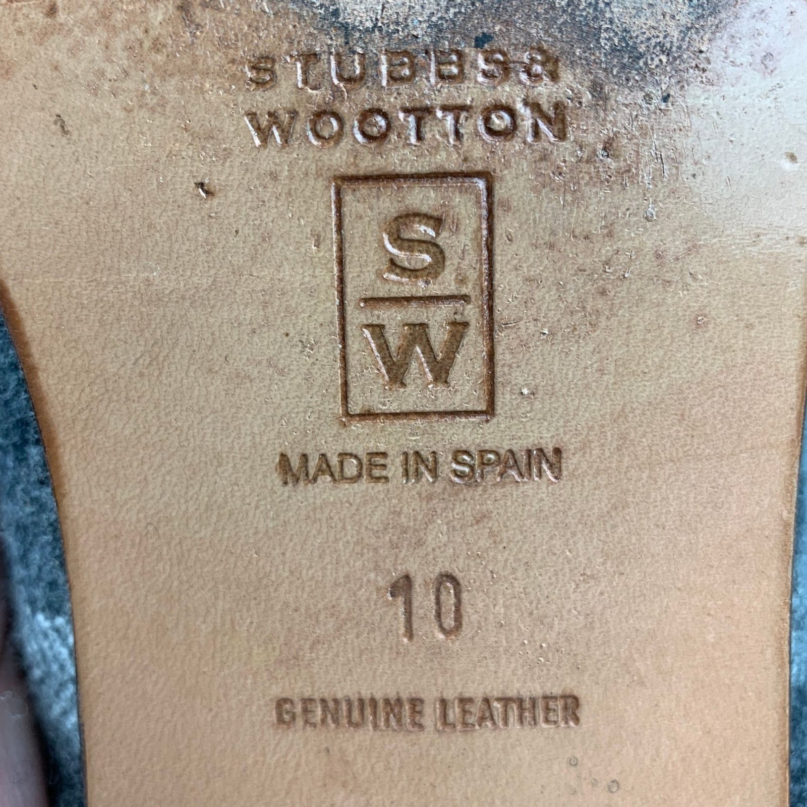 Stubbs & Wootton STUBBS & WOOTTON 10 Grey Silver & Gold Wool Slip On Loafers Size US 10 / EU 43 - 9 Thumbnail