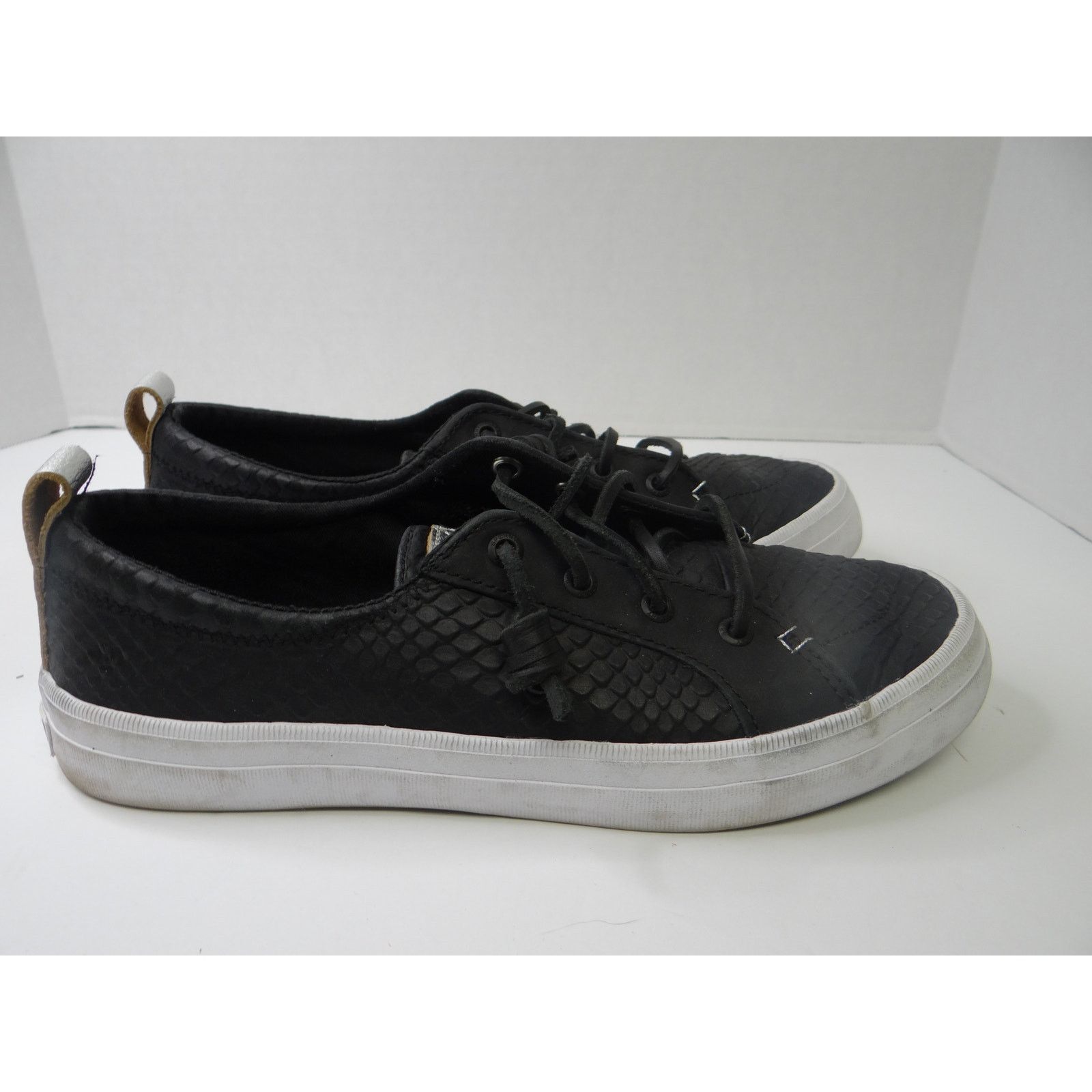Sperry Sperry Crest Vibe Sneakers Women's, Black Leather, Size 8, Size US 8 / IT 38 - 3 Thumbnail