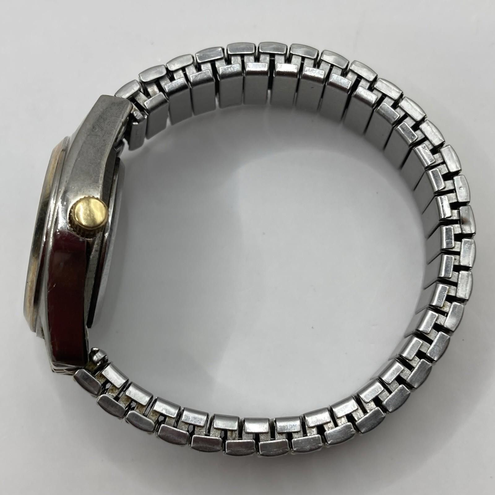 Designer Benrus BN324P Two Tone Silver Gold Ladies Watch Day Date Size ONE SIZE - 5 Thumbnail