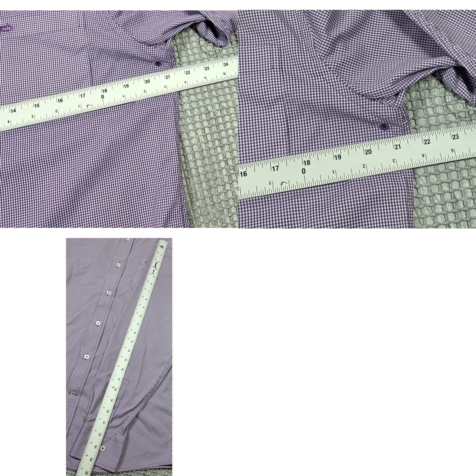 Southern Tide Southern Tide Button Up Shirt S Purple White Gingham Performance Intercoastal Size US S / EU 44-46 / 1 - 9 Thumbnail
