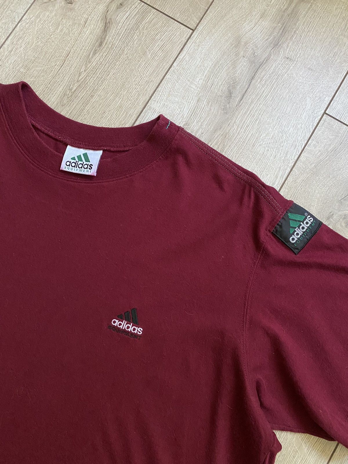 Adidas Vintage 90s Adidas Equipment T-shirt Tee Patch Size US XL / EU 56 / 4 - 3 Thumbnail