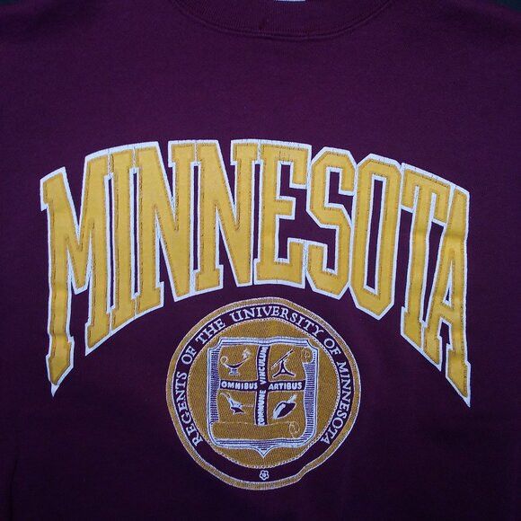 NCAA × Vintage Vintage Minnesota Golden Gophers Seal Crewneck Sweatshirt Size US L / EU 52-54 / 3 - 1 Thumbnail