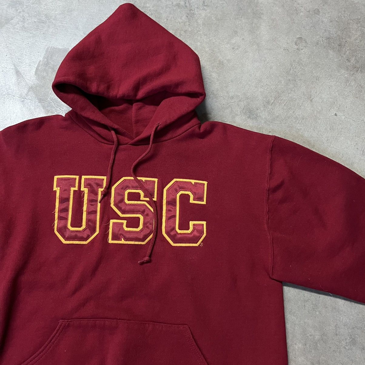 Russell Athletic × Vintage Vintage 2000’s USC Russell Athletic Pullover Hoodie Sweater Size US M / EU 48-50 / 2 - 1 Thumbnail
