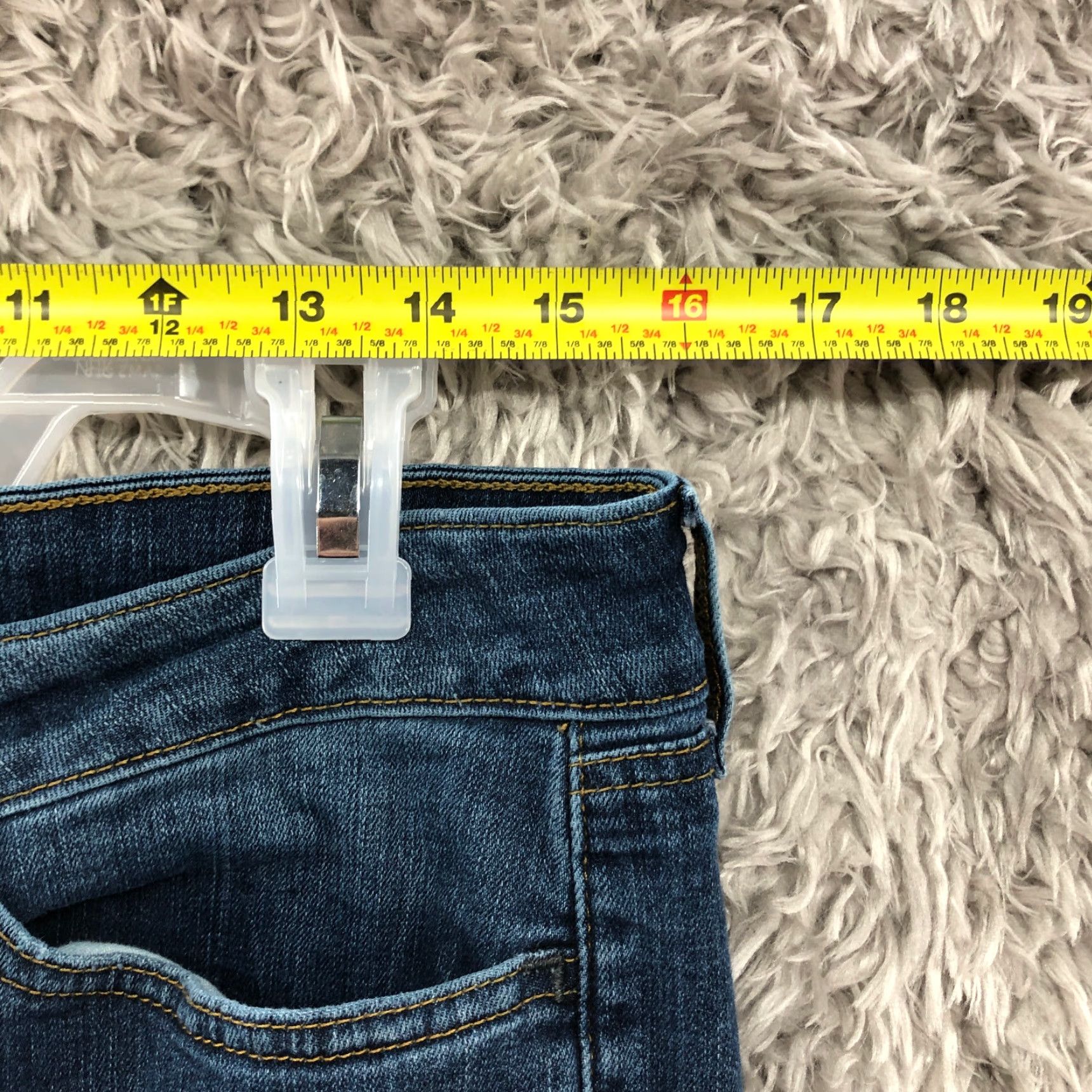 Vintage Yummie Jeans Dark Wash Blue Denim Skinny Mid Rise 32 Womens Jeans Pocket 5-Pocket Belt Loops Regular Size 24" / US 00 / IT 34 - 2 Thumbnail