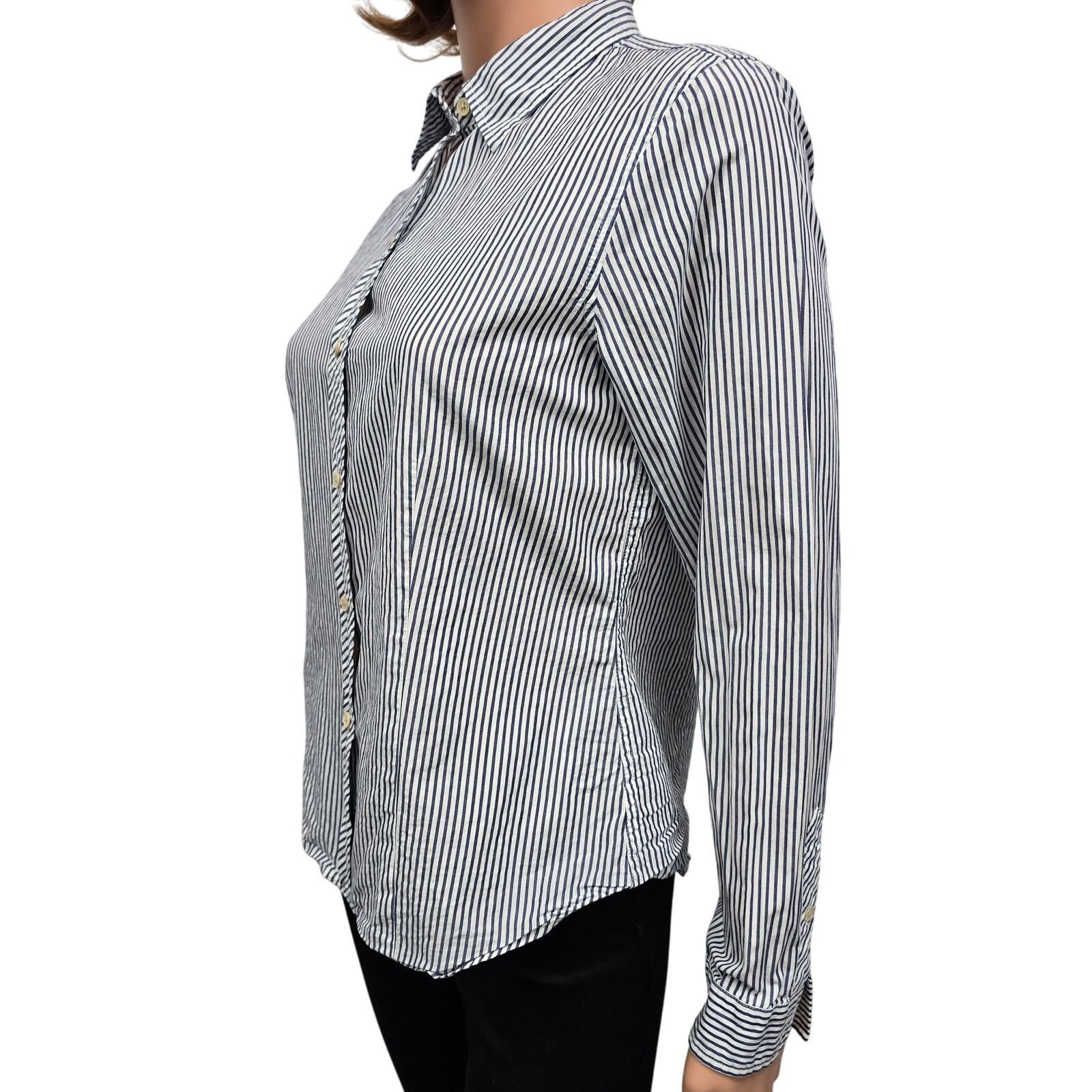 L.L. Bean LL Bean Long Sleeve Button-up Shirt Striped Women 8P Cotton Size M / US 6-8 / IT 42-44 - 6 Thumbnail
