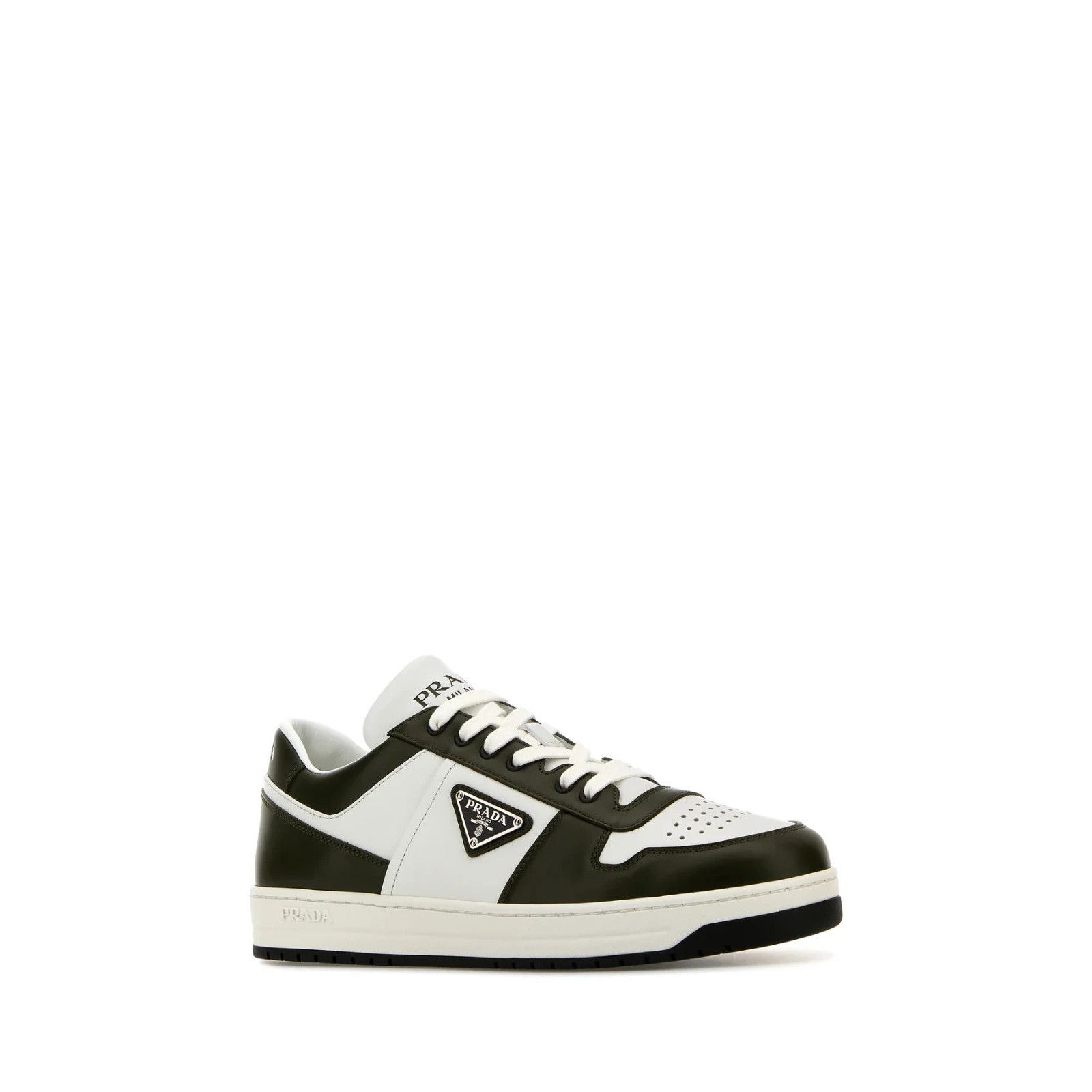 Prada PRADA Downtown Two-Tone Leather Sneakers New And Authentic ( Size US 7 / EU 40 - 2 Thumbnail