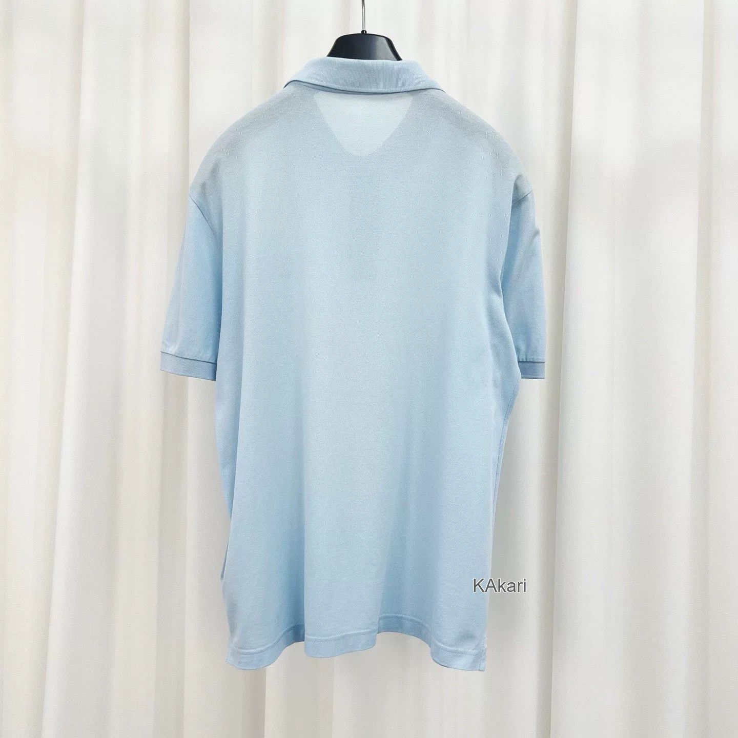 Prada Prada Haze Blue Triangle Logo Polo Tee Size US L / EU 52-54 / 3 - 2 Thumbnail