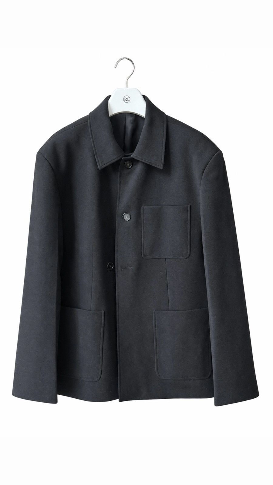 RECTO RECTO Virgin Wool Black Jacket XL Size US XL / EU 56 / 4 - 7 Thumbnail