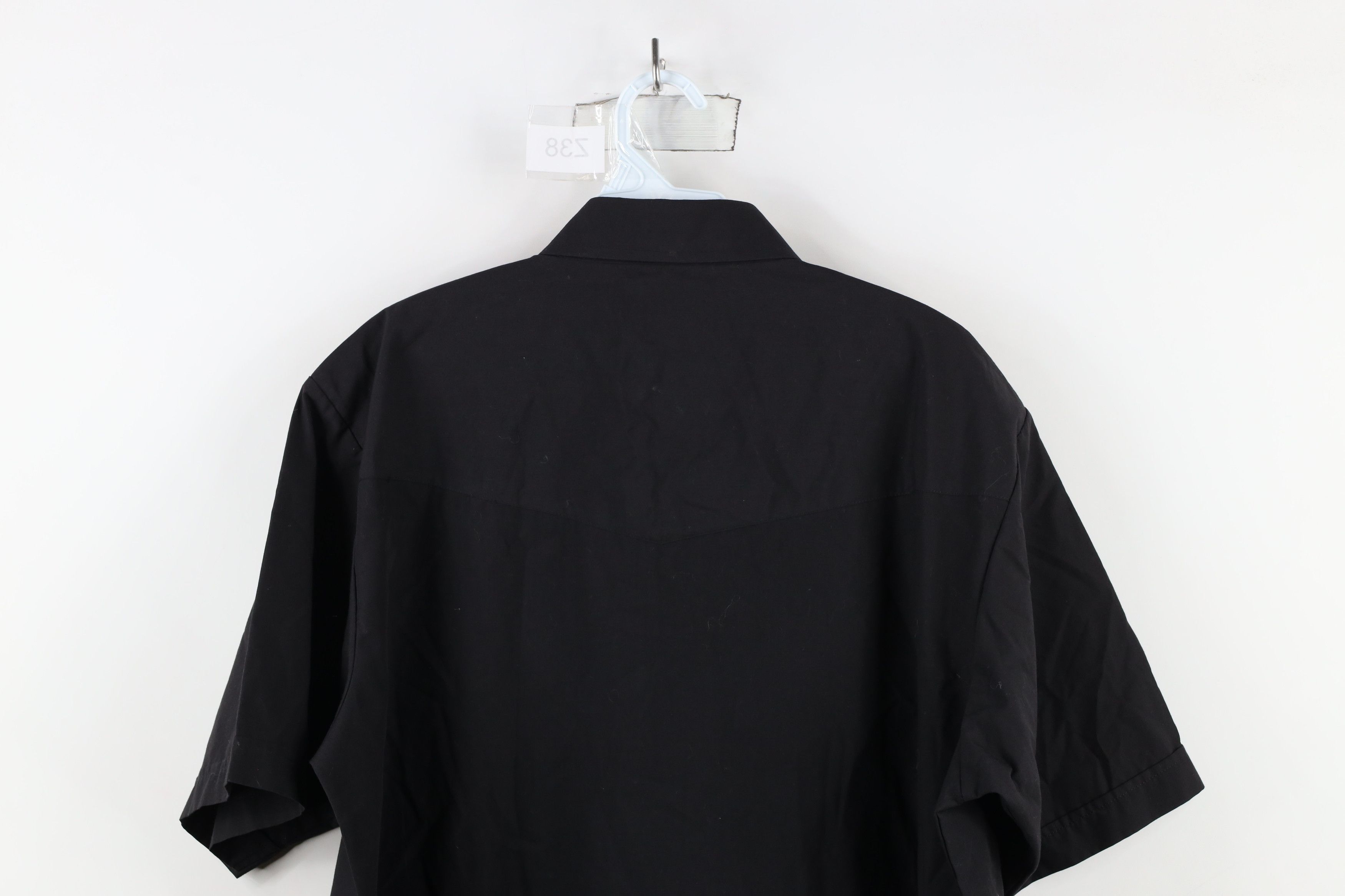 Vintage Vintage 90s Rockabilly Western Rodeo Snap Button Shirt Black Size US L / EU 52-54 / 3 - 14 Thumbnail