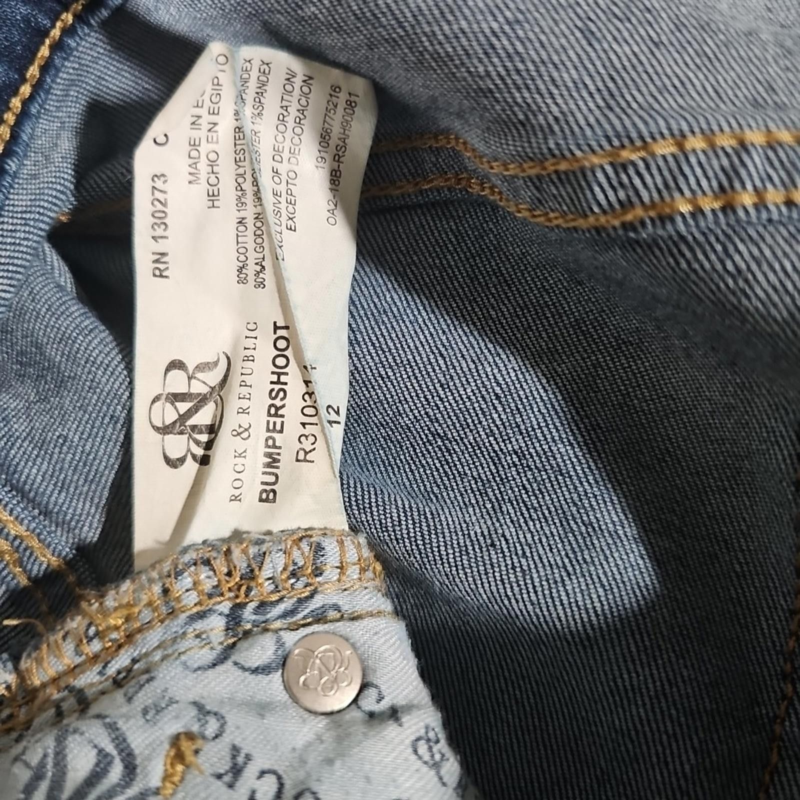 Rock & Republic Rock & Republic Bumpershoot Sz 12 Jean Shorts Size 34" / US 12 / IT 48 - 3 Thumbnail