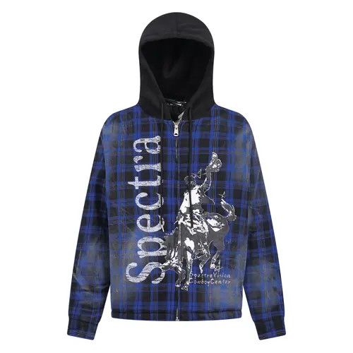 VIBE Plaid Pullover Full Zip Hoodie Size US L / EU 52-54 / 3 - 5 Thumbnail