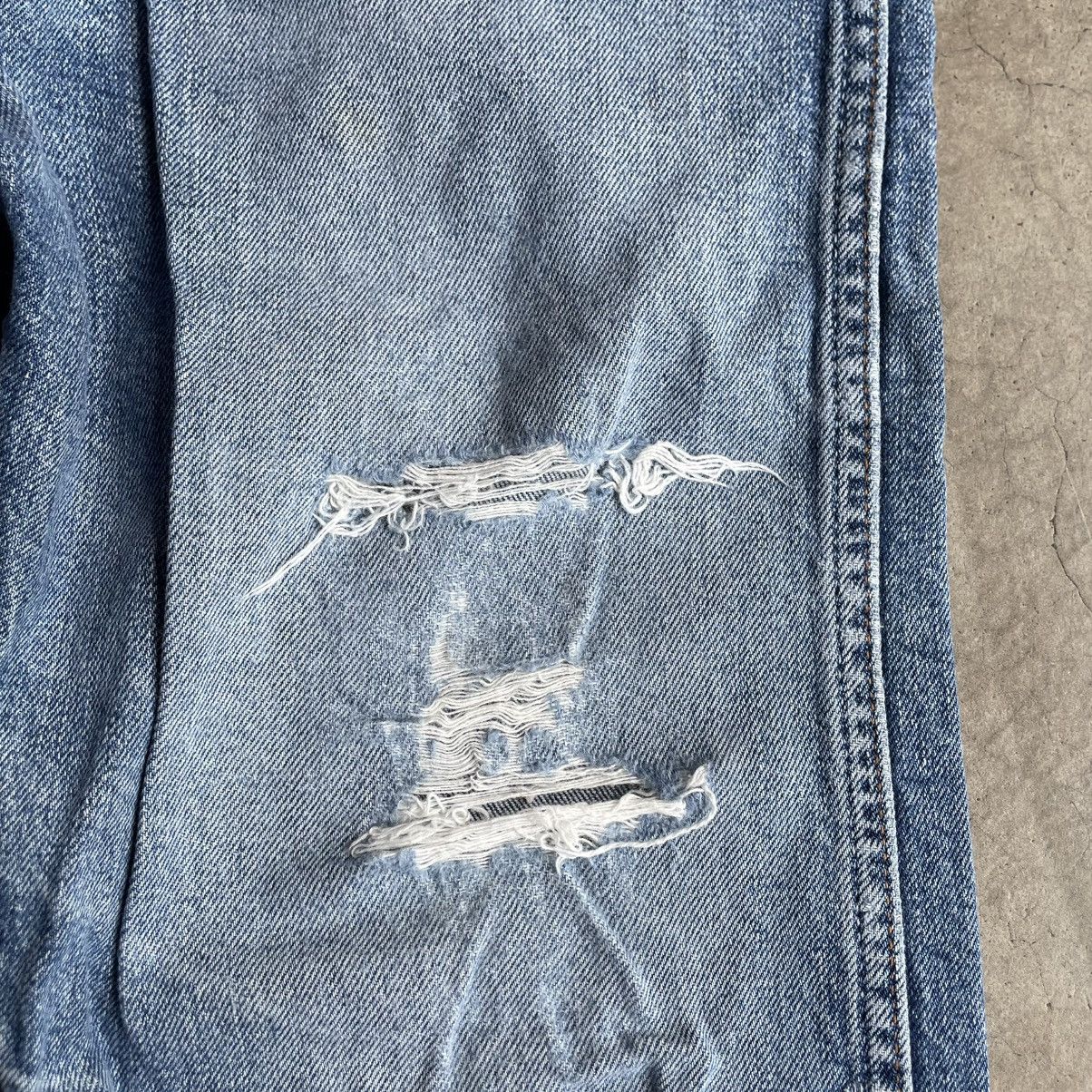 Levi's Vintage Clothing 🔥Vintage Levis 505 Orange Tab Ripped Distress Denim Jeans Size US 30 / EU 46 - 8 Thumbnail