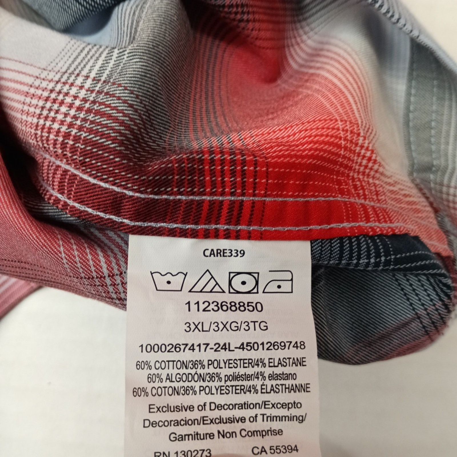 Wrangler Wrangler Shirt Men's 3XL Red Plaid Convertible Sleeves Shirt Size US XXL / EU 58 / 5 - 9 Thumbnail