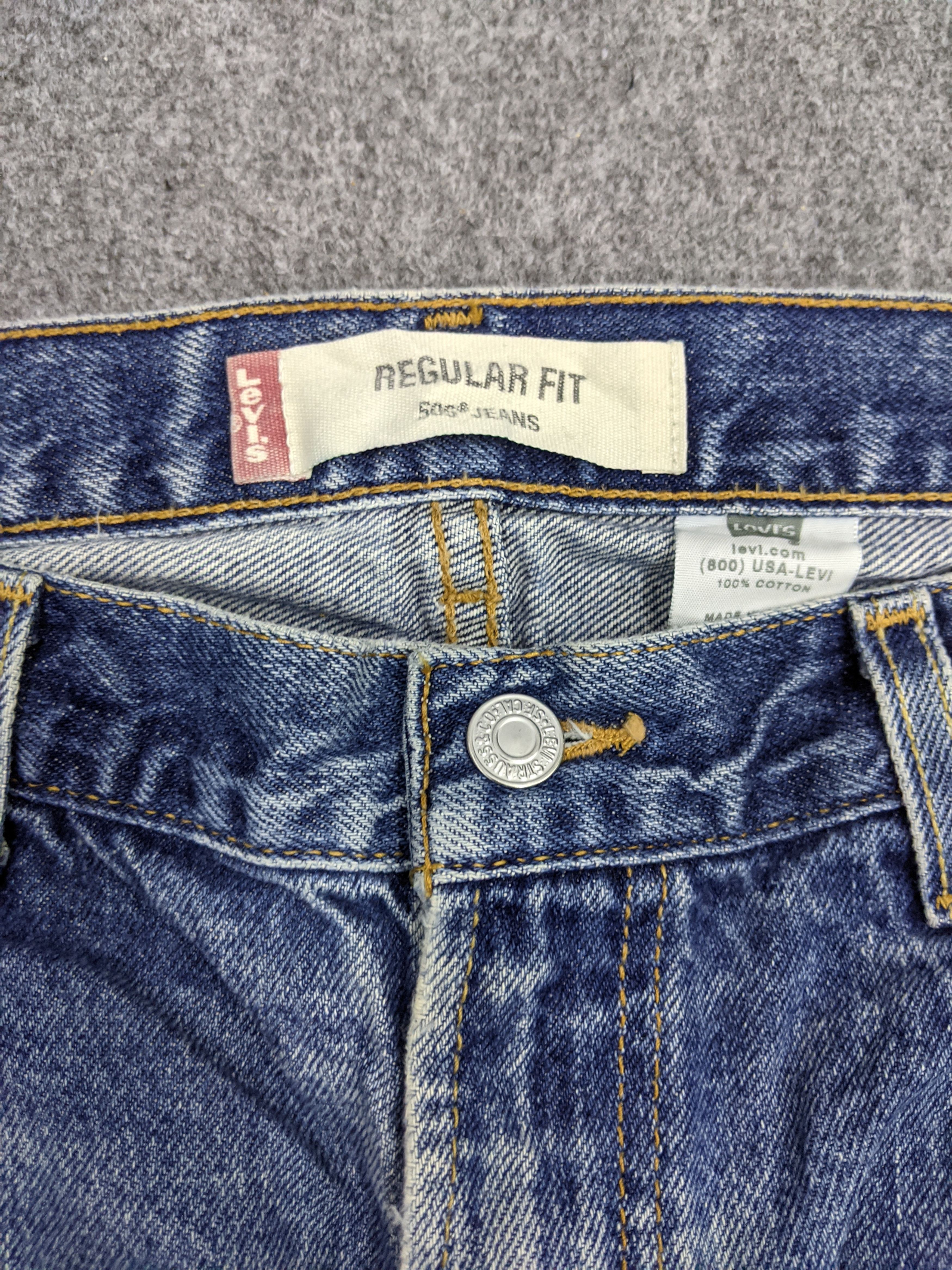 Levi's Vintage Levis 505 Faded Blue Jeans DP1069 Size US 34 / EU 50 - 4 Thumbnail
