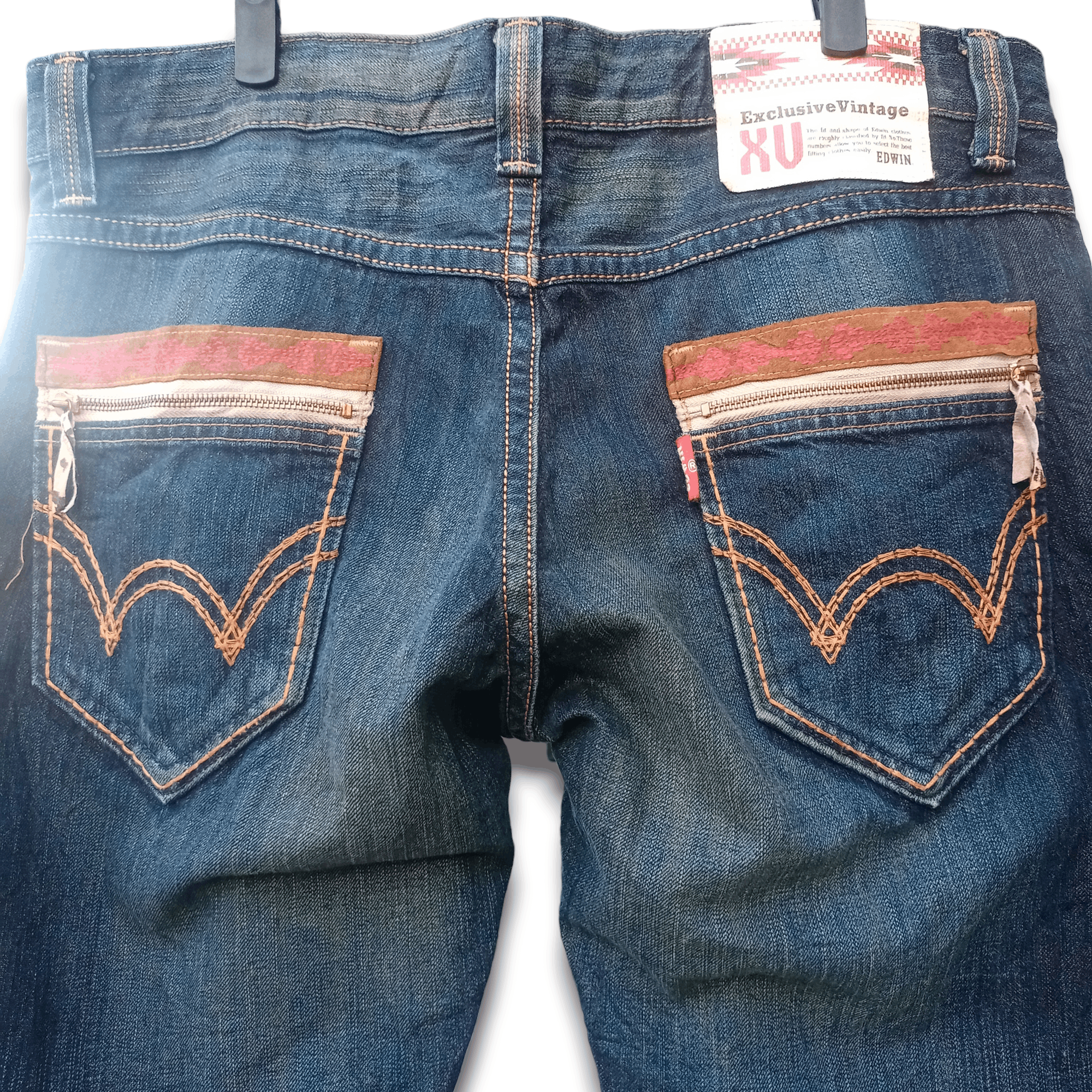 Edwin × Japanese Brand Exclusive Vintage Japan Edwin XV Distressed Baggy Jeans Size US 38 / EU 54 - 6 Thumbnail
