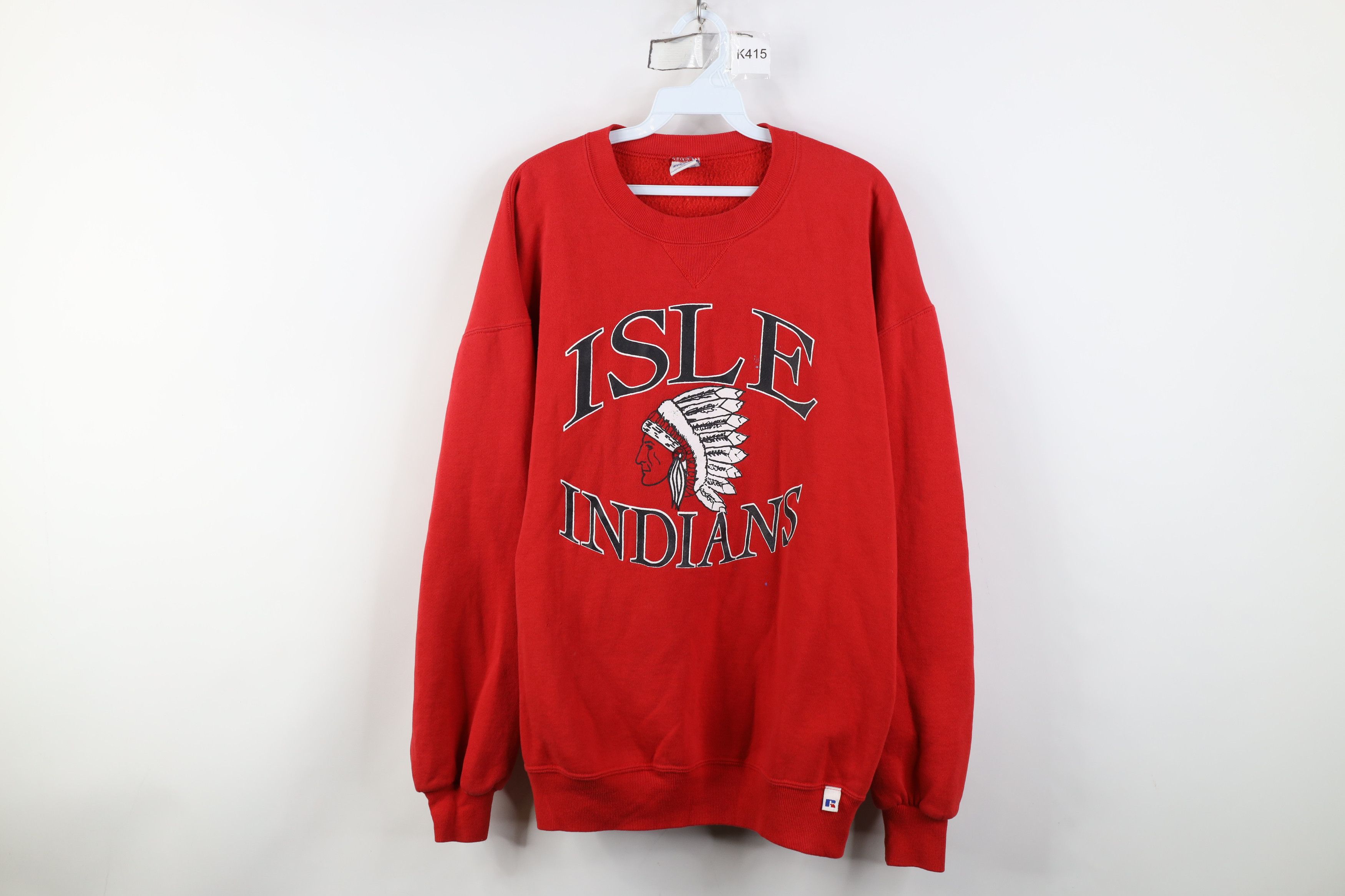 Russell Athletic Vintage 90s Russell Athletic Crewneck Sweatshirt Red USA Size US XL / EU 56 / 4 - 1 Thumbnail