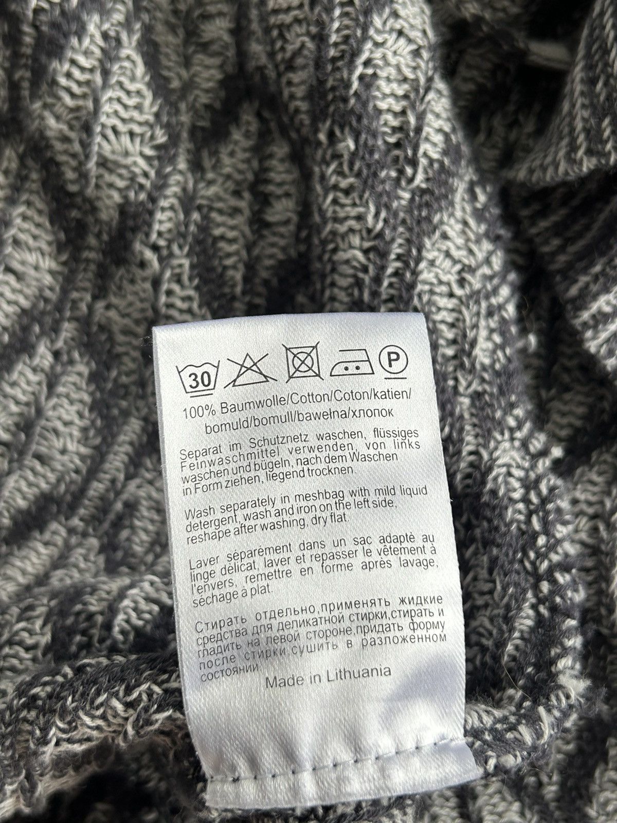 Japanese Brand × Vintage Vintage Grey Y2K Ruffle Knit Cardigan Office 00s Size M / US 6-8 / IT 42-44 - 12 Thumbnail